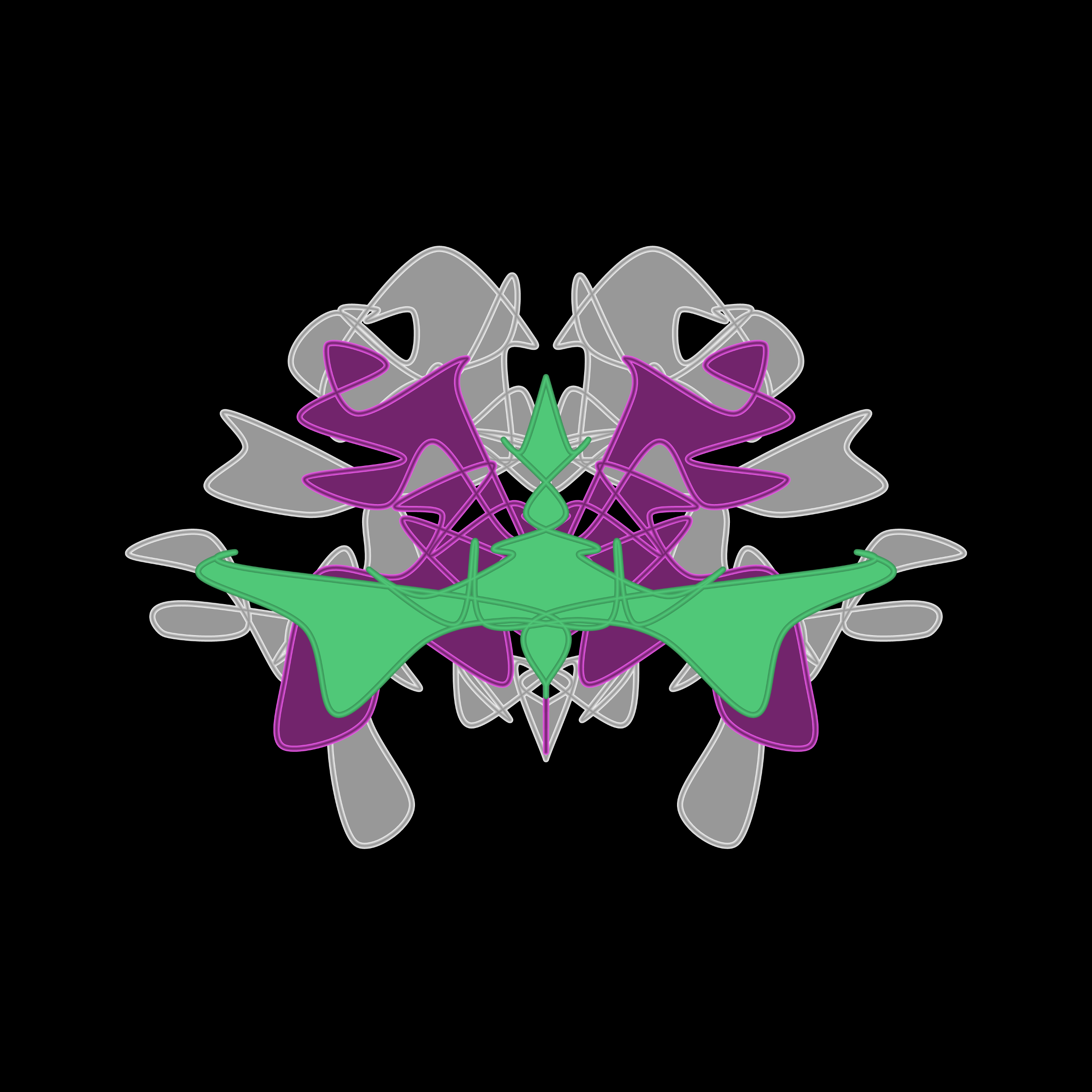 Art Blocks - Art Blocks v2 - Cryptoblots #1829 - NFT # 3001829
