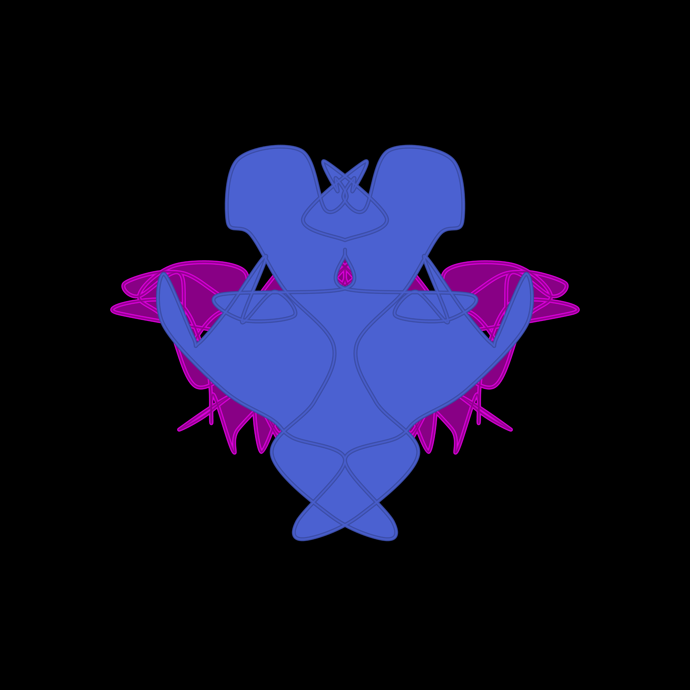 Art Blocks - Art Blocks v2 - Cryptoblots #1842 - NFT # 3001842