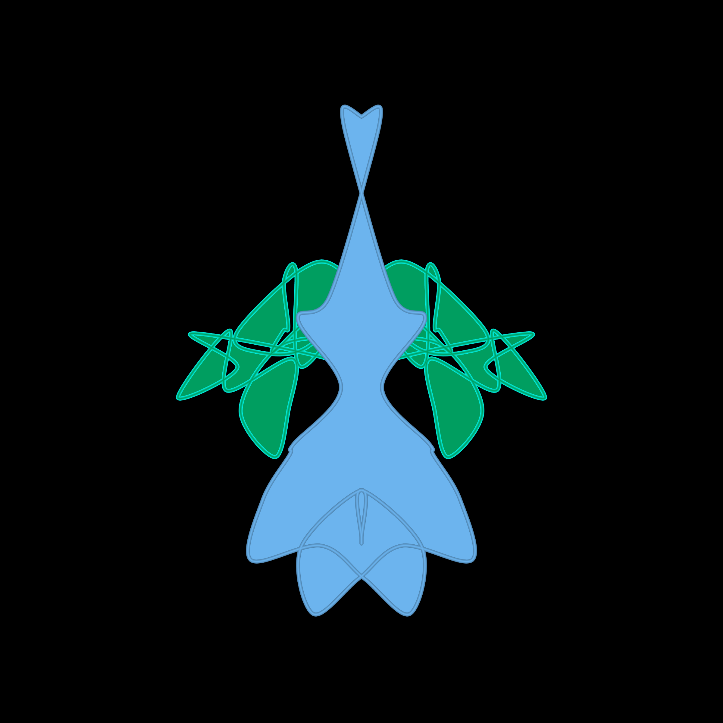 Art Blocks - Art Blocks v2 - Cryptoblots #1849 - NFT # 3001849