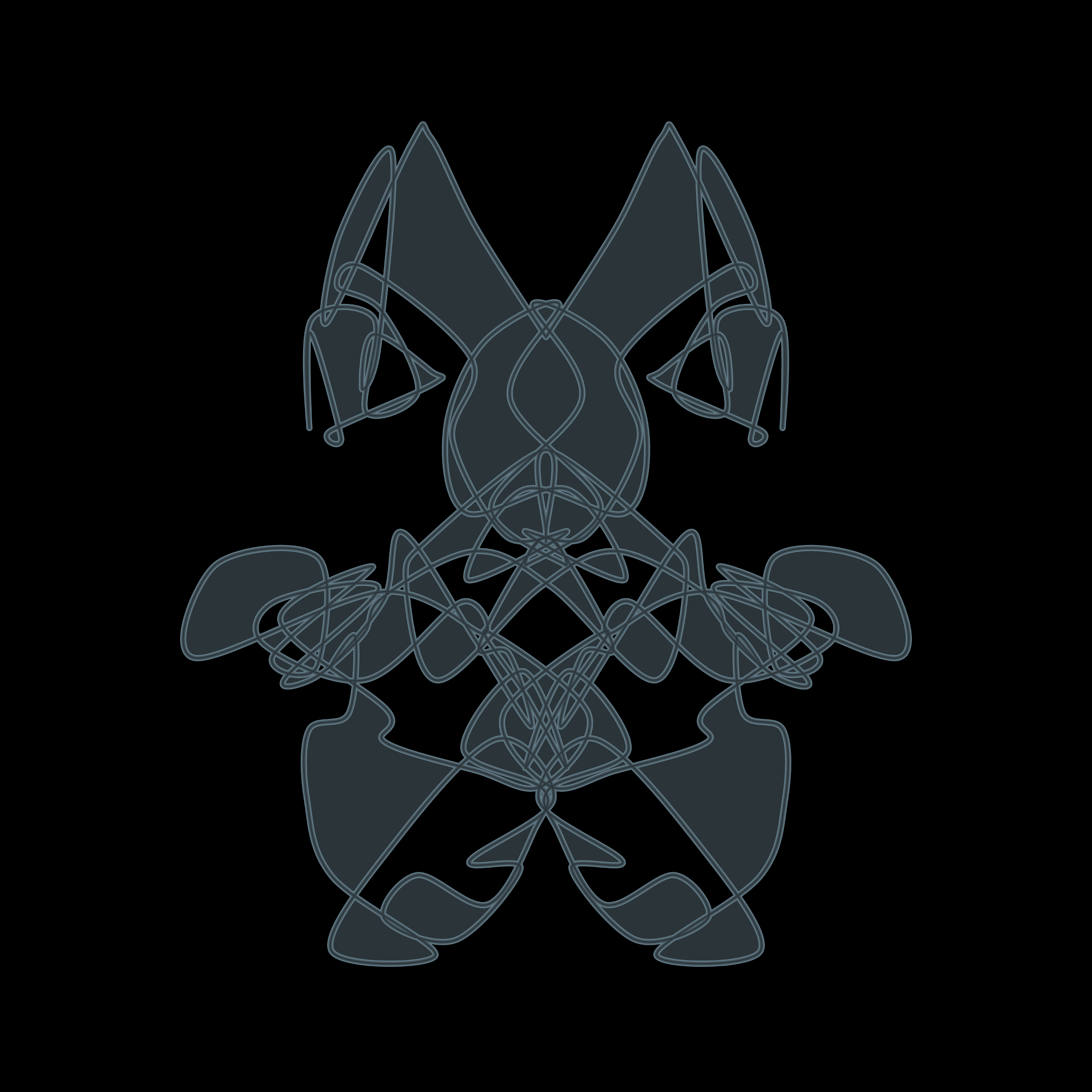 Art Blocks - Art Blocks v2 - Cryptoblots #1861 - NFT # 3001861