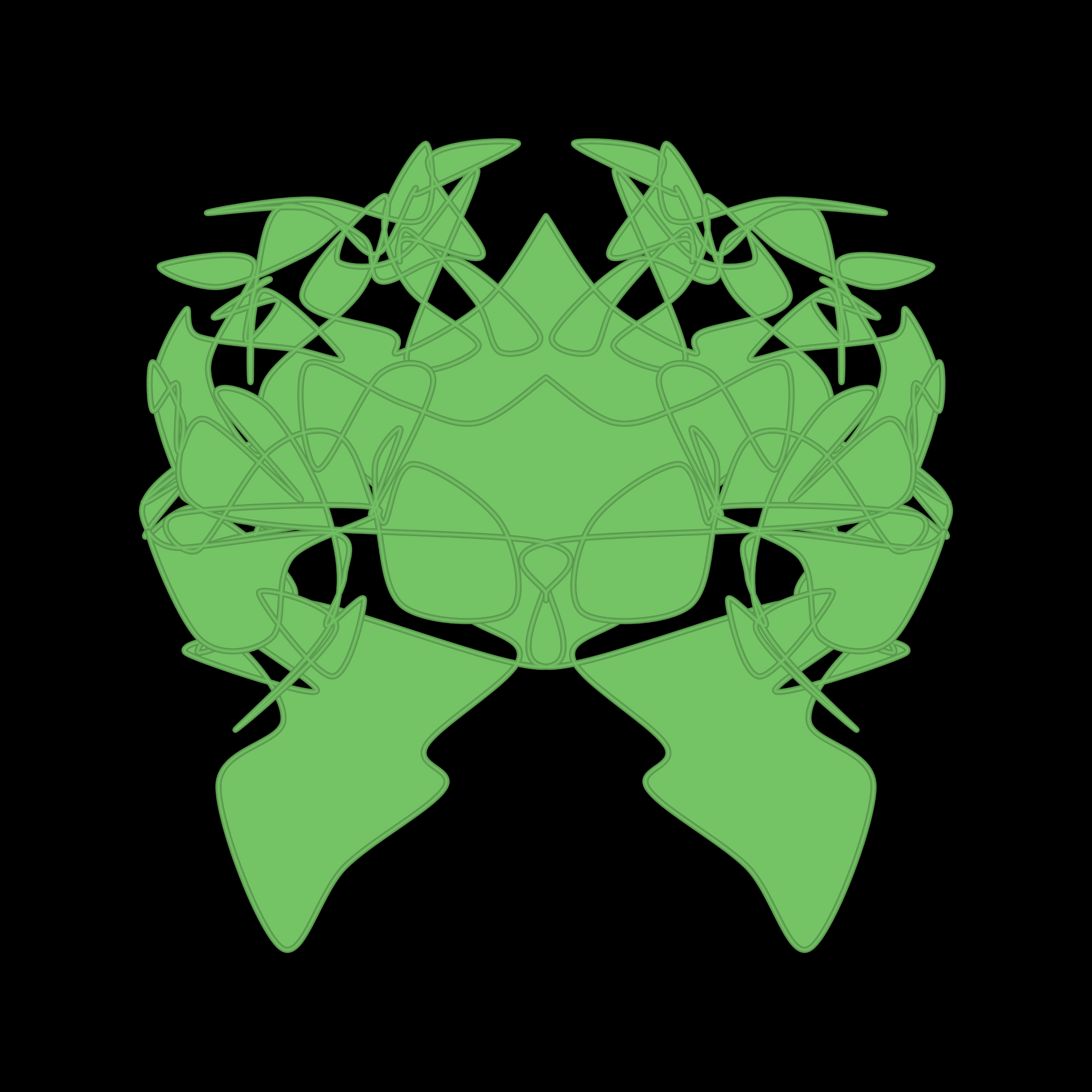 Art Blocks - Art Blocks v2 - Cryptoblots #1894 - NFT # 3001894