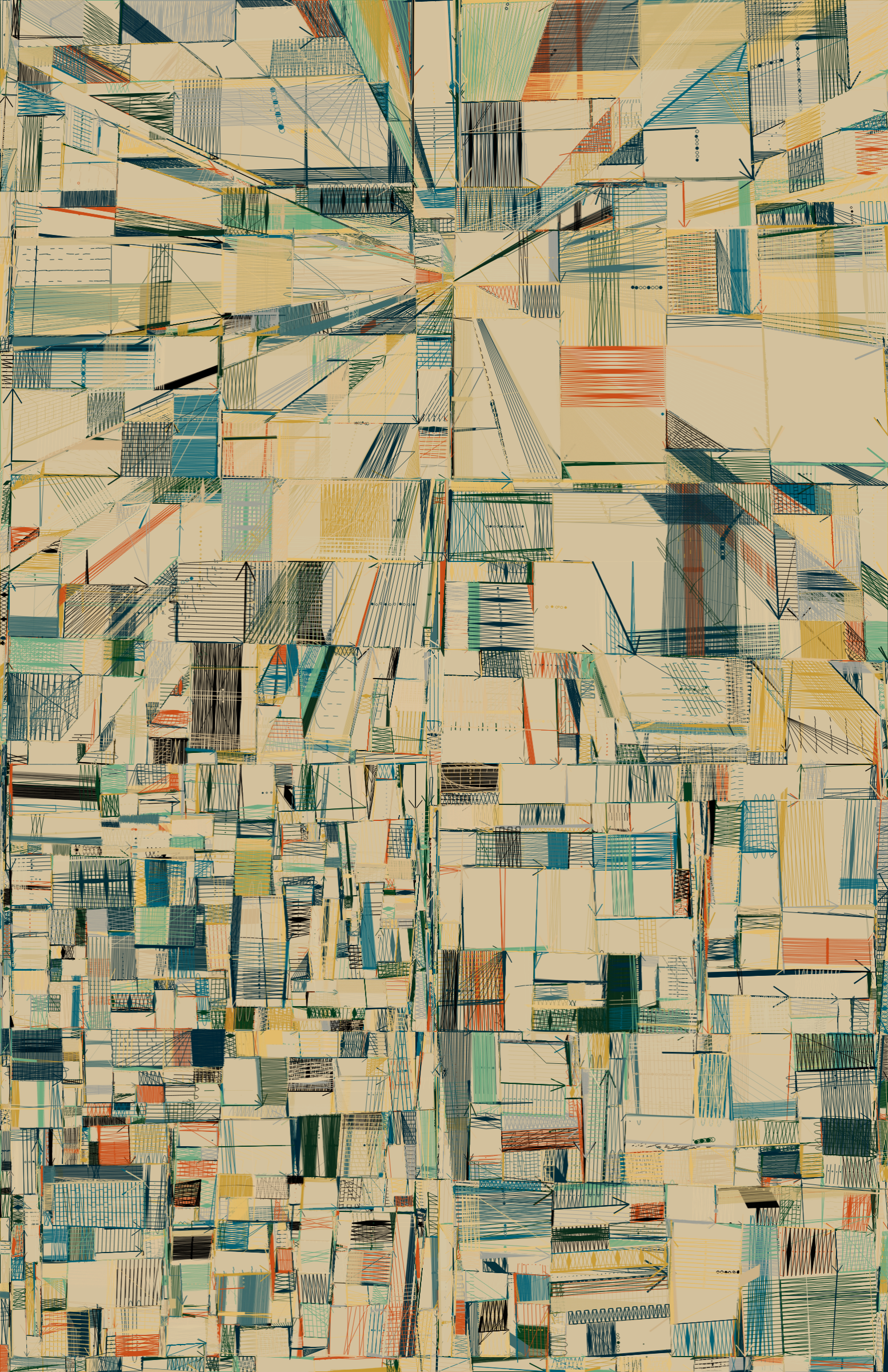 Art Blocks - Art Blocks v2 - 100 PRINT #15 - NFT # 310000015