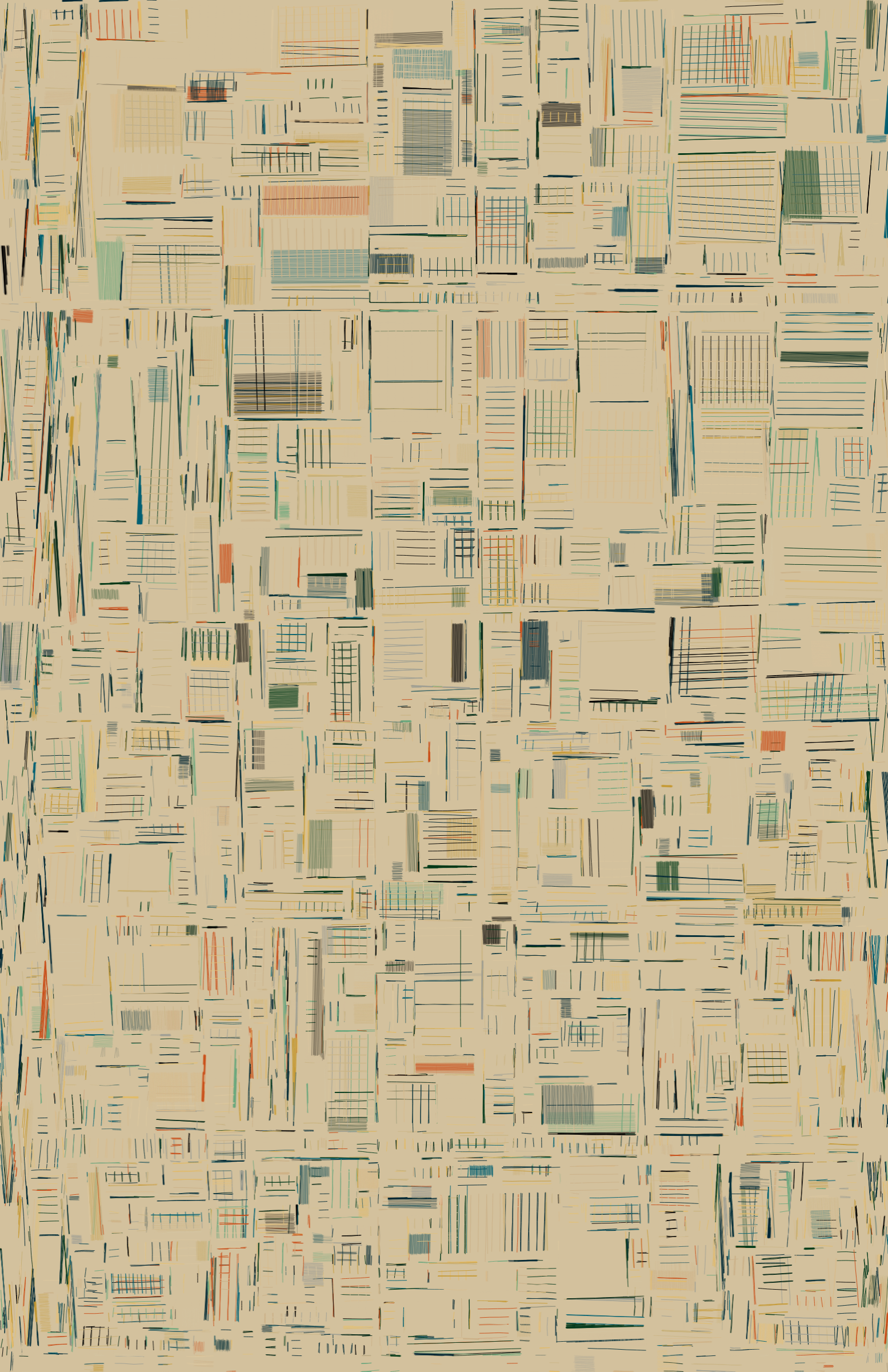 Art Blocks - Art Blocks v2 - 100 PRINT #16 - NFT # 310000016