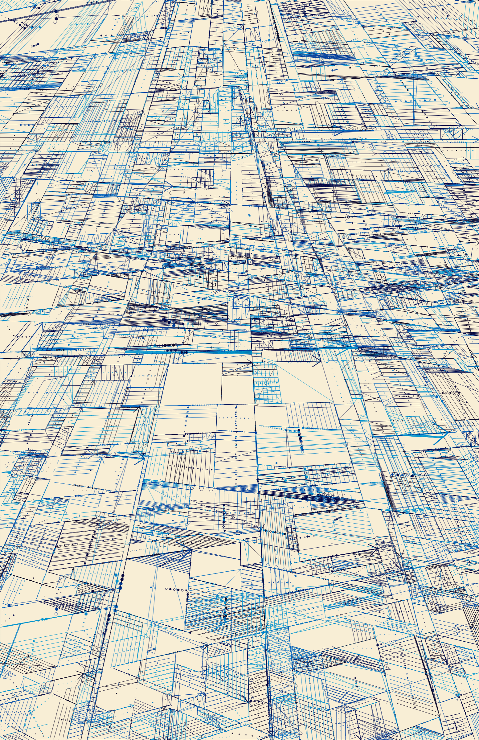 Art Blocks - Art Blocks v2 - 100 PRINT #43 - NFT # 310000043