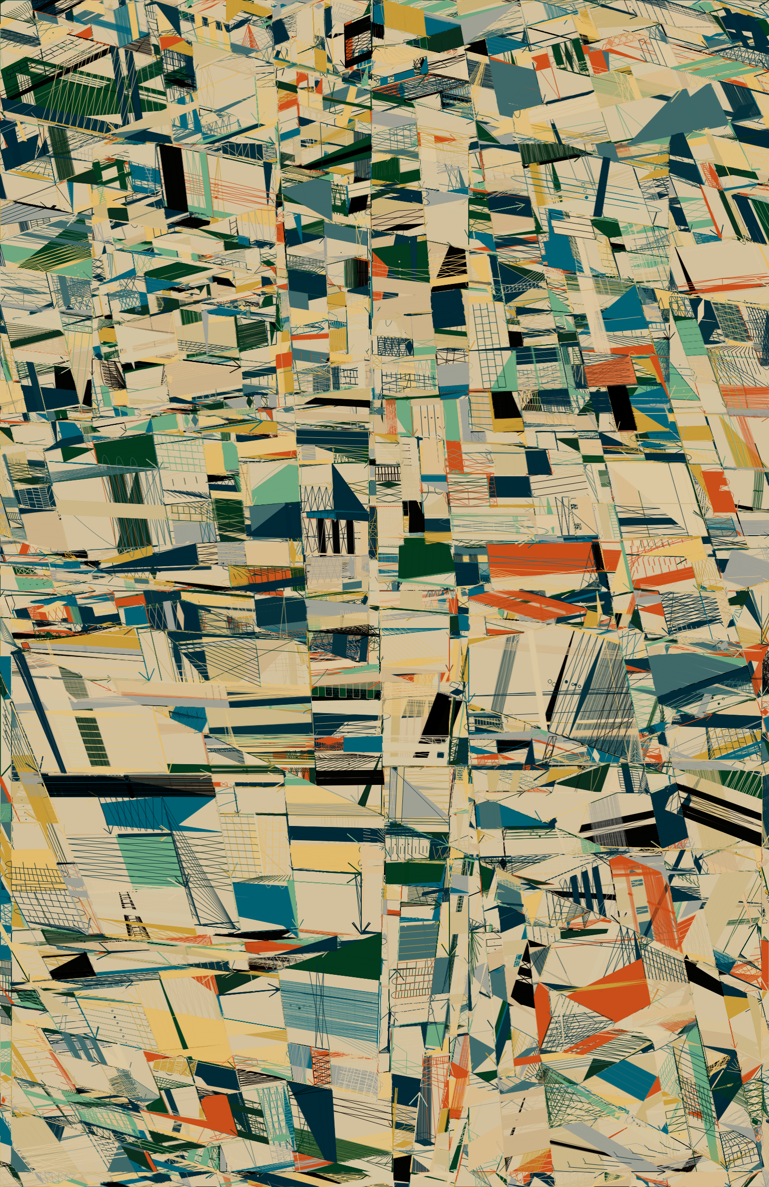 Art Blocks - Art Blocks v2 - 100 PRINT #45 - NFT # 310000045