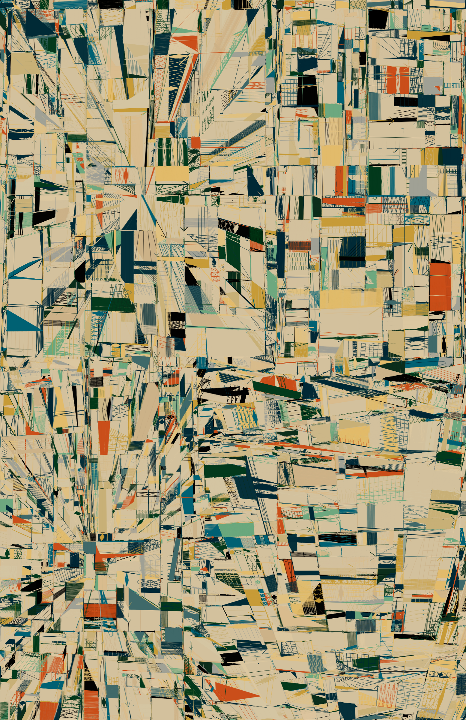 Art Blocks - Art Blocks v2 - 100 PRINT #46 - NFT # 310000046