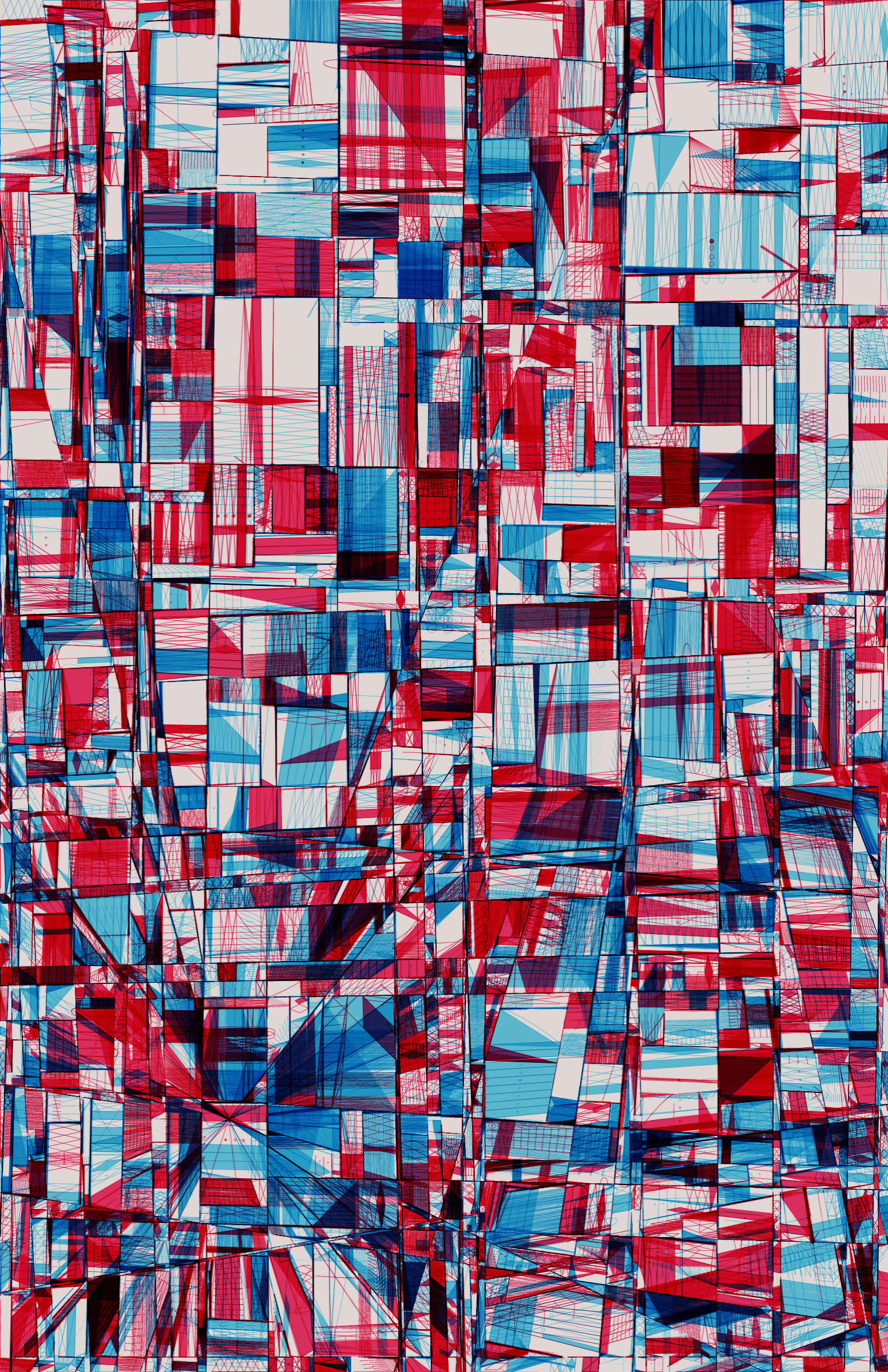 Art Blocks - Art Blocks v2 - 100 PRINT #47 - NFT # 310000047