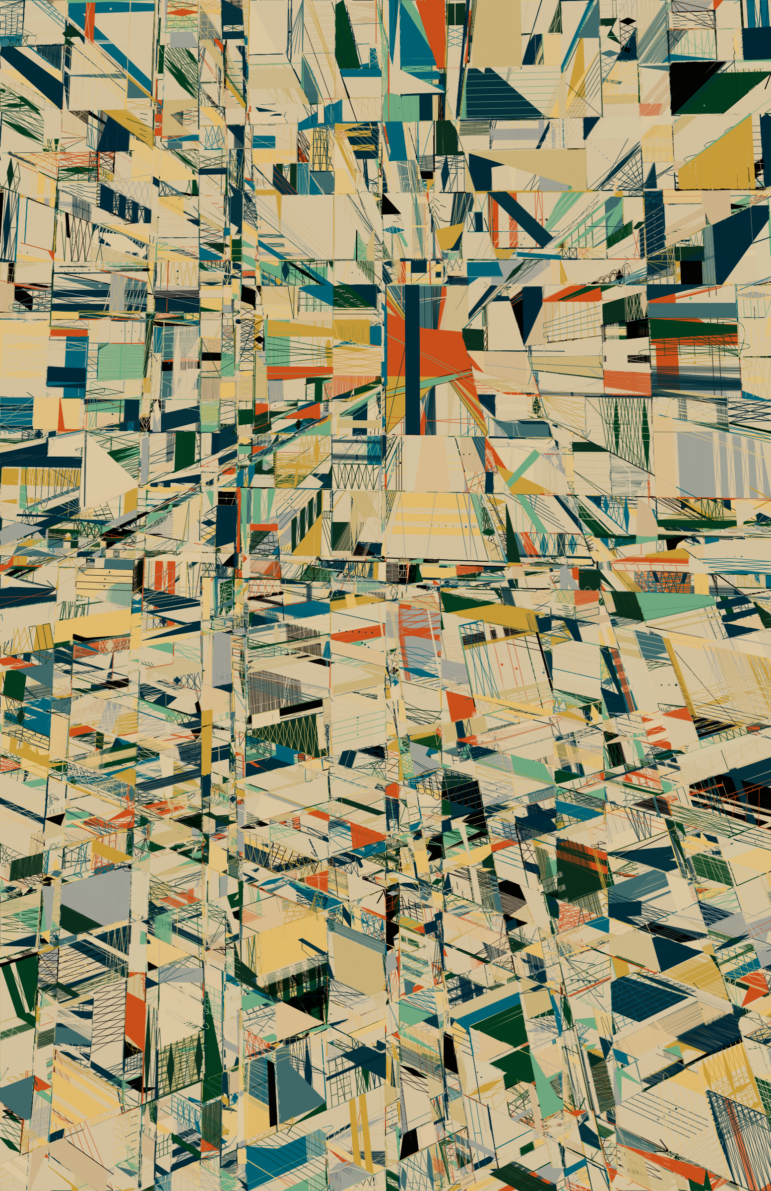 Art Blocks - Art Blocks v2 - 100 PRINT #48 - NFT # 310000048