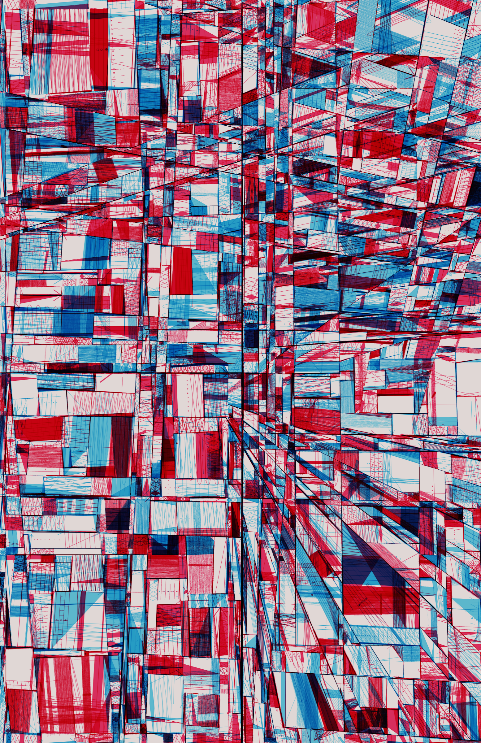 Art Blocks - Art Blocks v2 - 100 PRINT #54 - NFT # 310000054