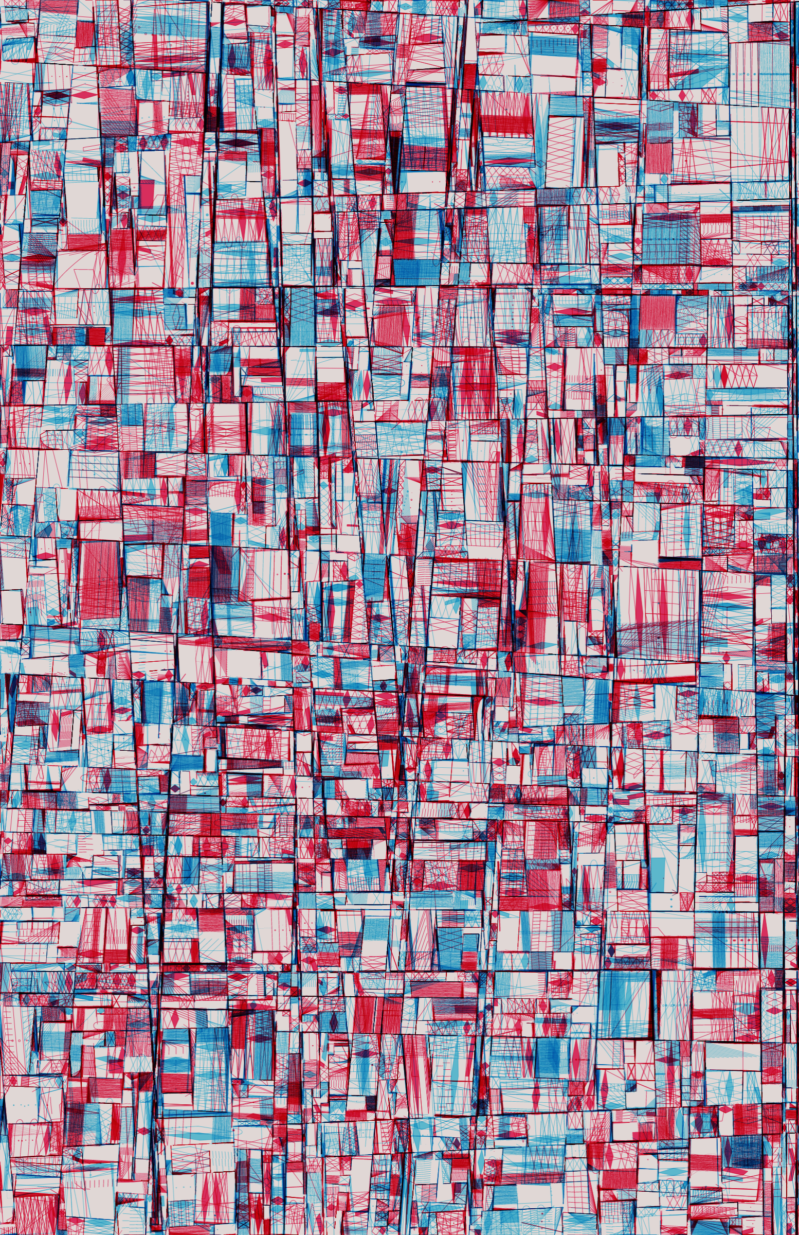 Art Blocks - Art Blocks v2 - 100 PRINT #56 - NFT # 310000056