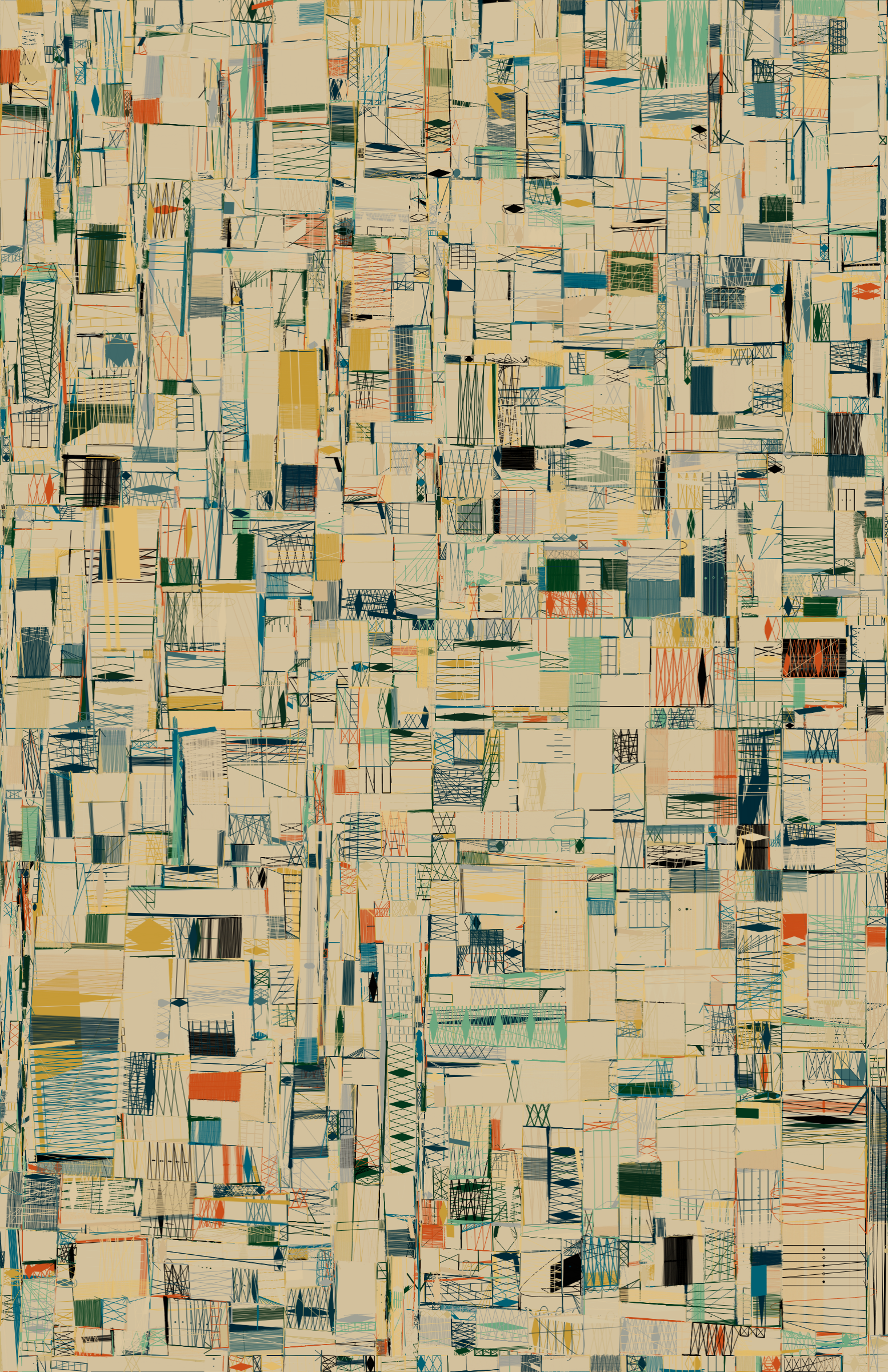 Art Blocks - Art Blocks v2 - 100 PRINT #68 - NFT # 310000068