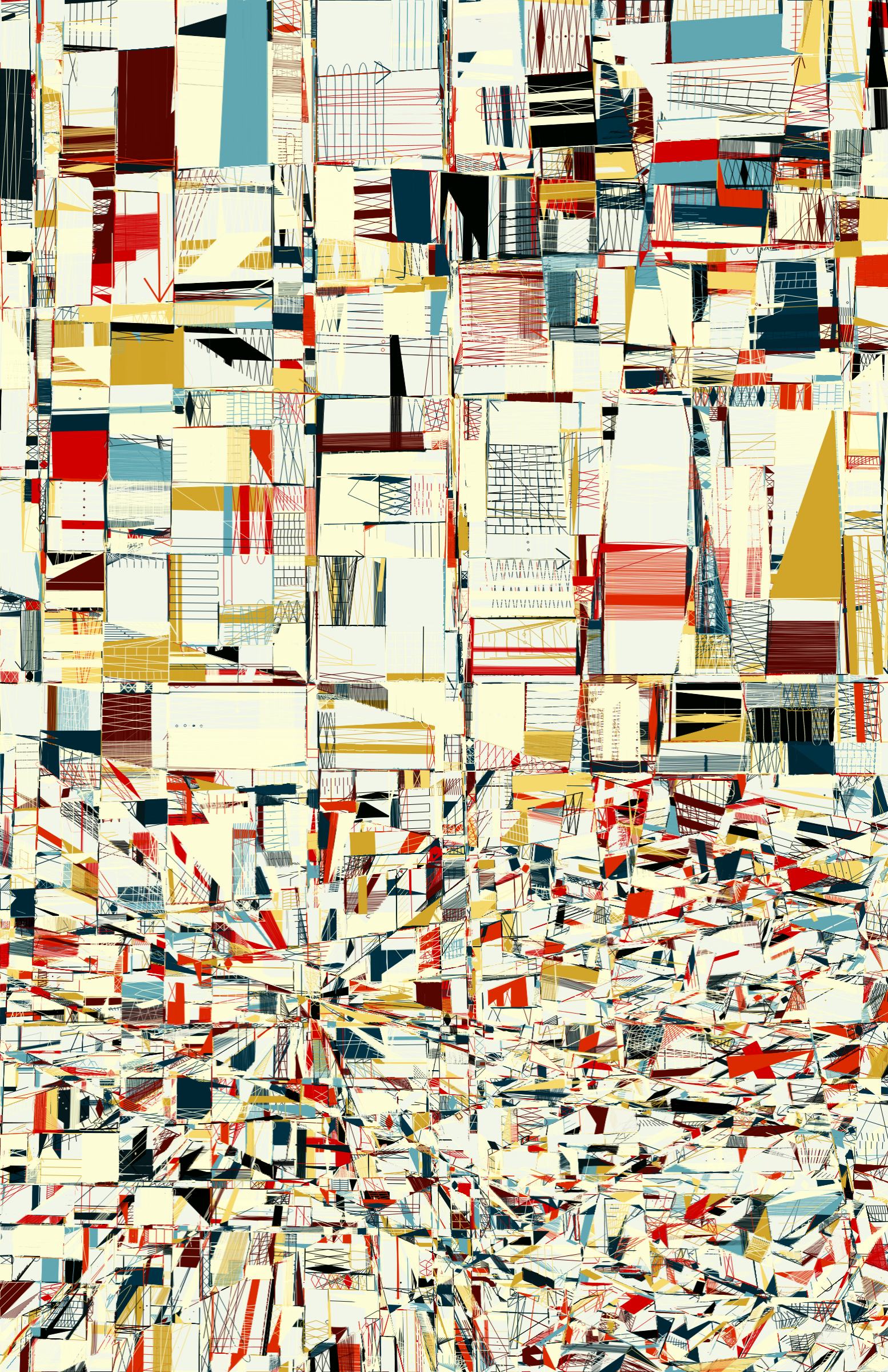 Art Blocks - Art Blocks v2 - 100 PRINT #76 - NFT # 310000076