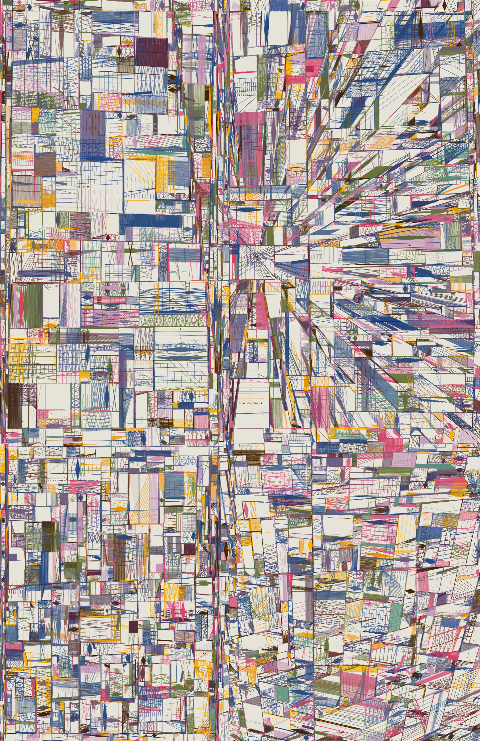 Art Blocks - Art Blocks v2 - 100 PRINT #77 - NFT # 310000077