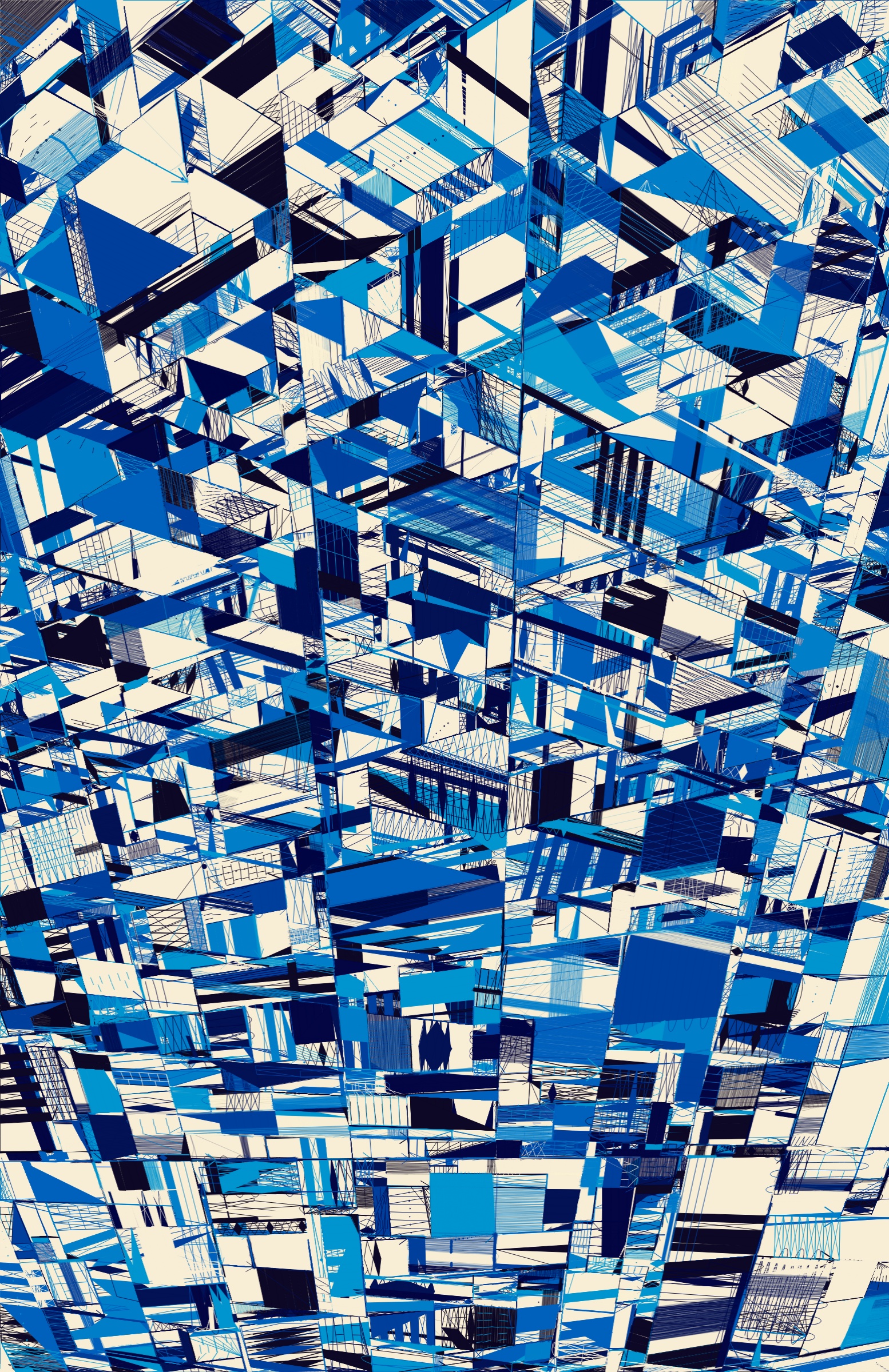 Art Blocks - Art Blocks v2 - 100 PRINT #78 - NFT # 310000078