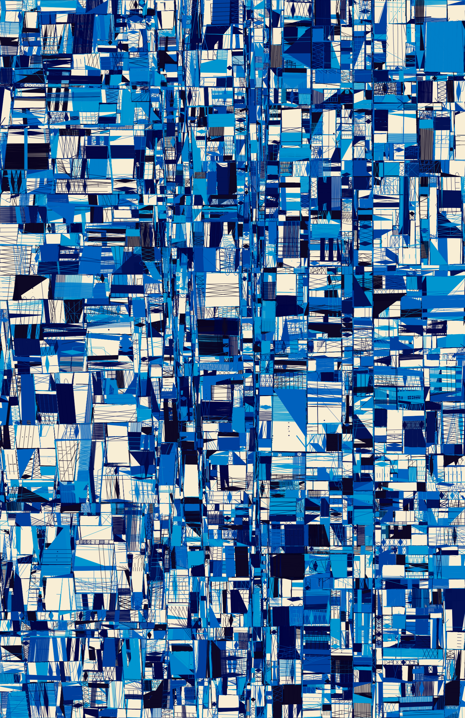 Art Blocks - Art Blocks v2 - 100 PRINT #81 - NFT # 310000081