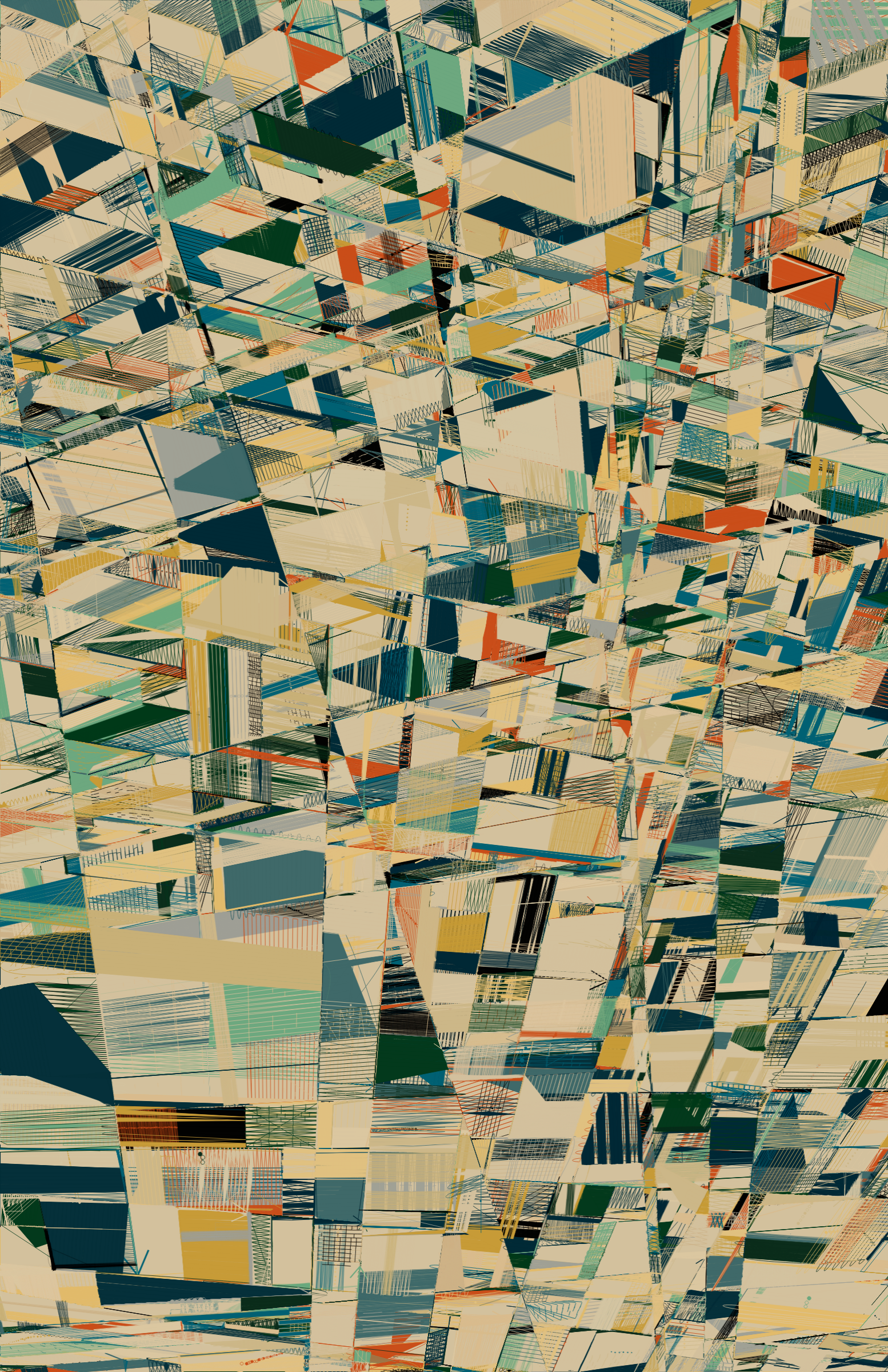 Art Blocks - Art Blocks v2 - 100 PRINT #91 - NFT # 310000091