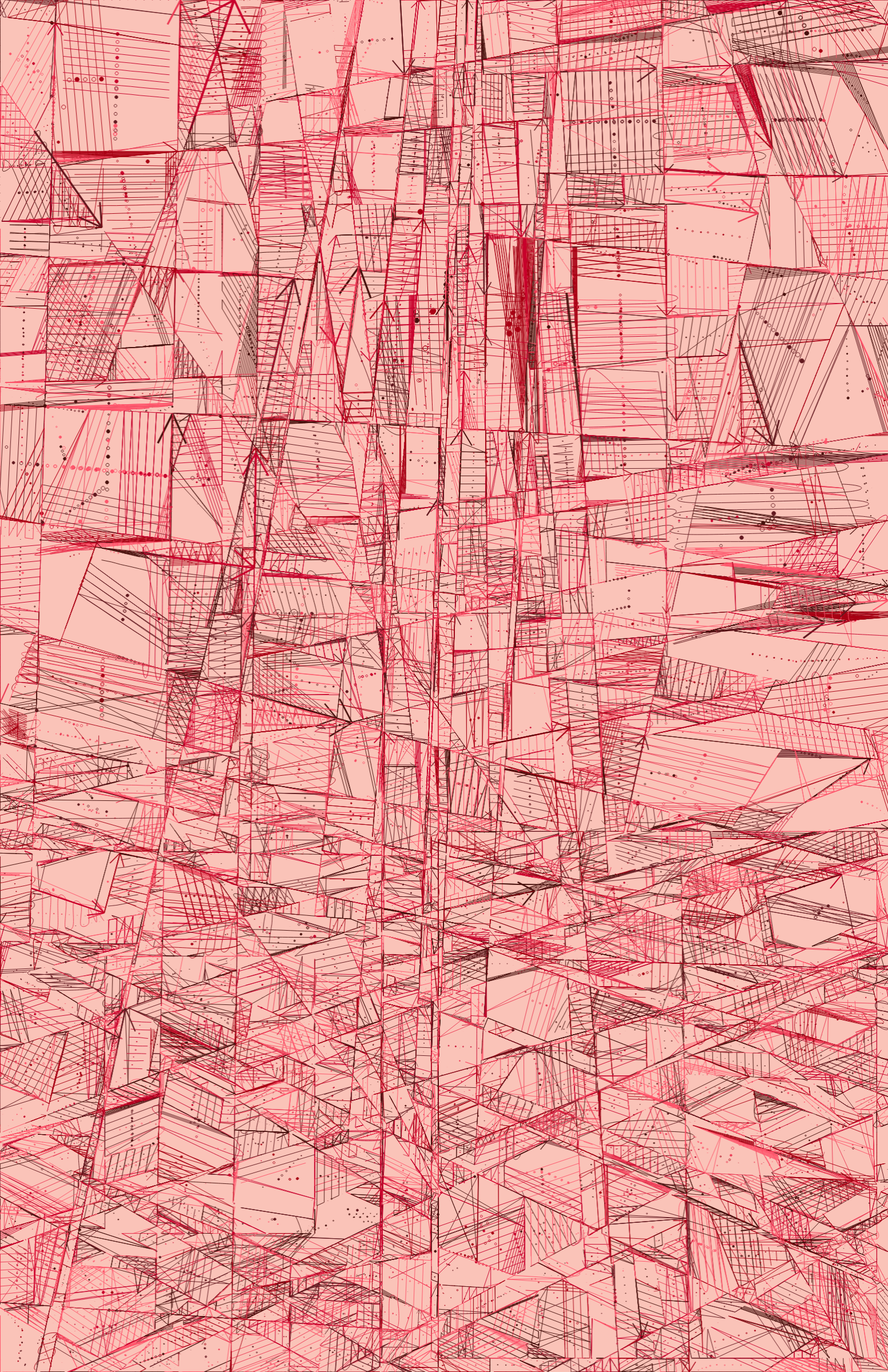 Art Blocks - Art Blocks v2 - 100 PRINT #92 - NFT # 310000092