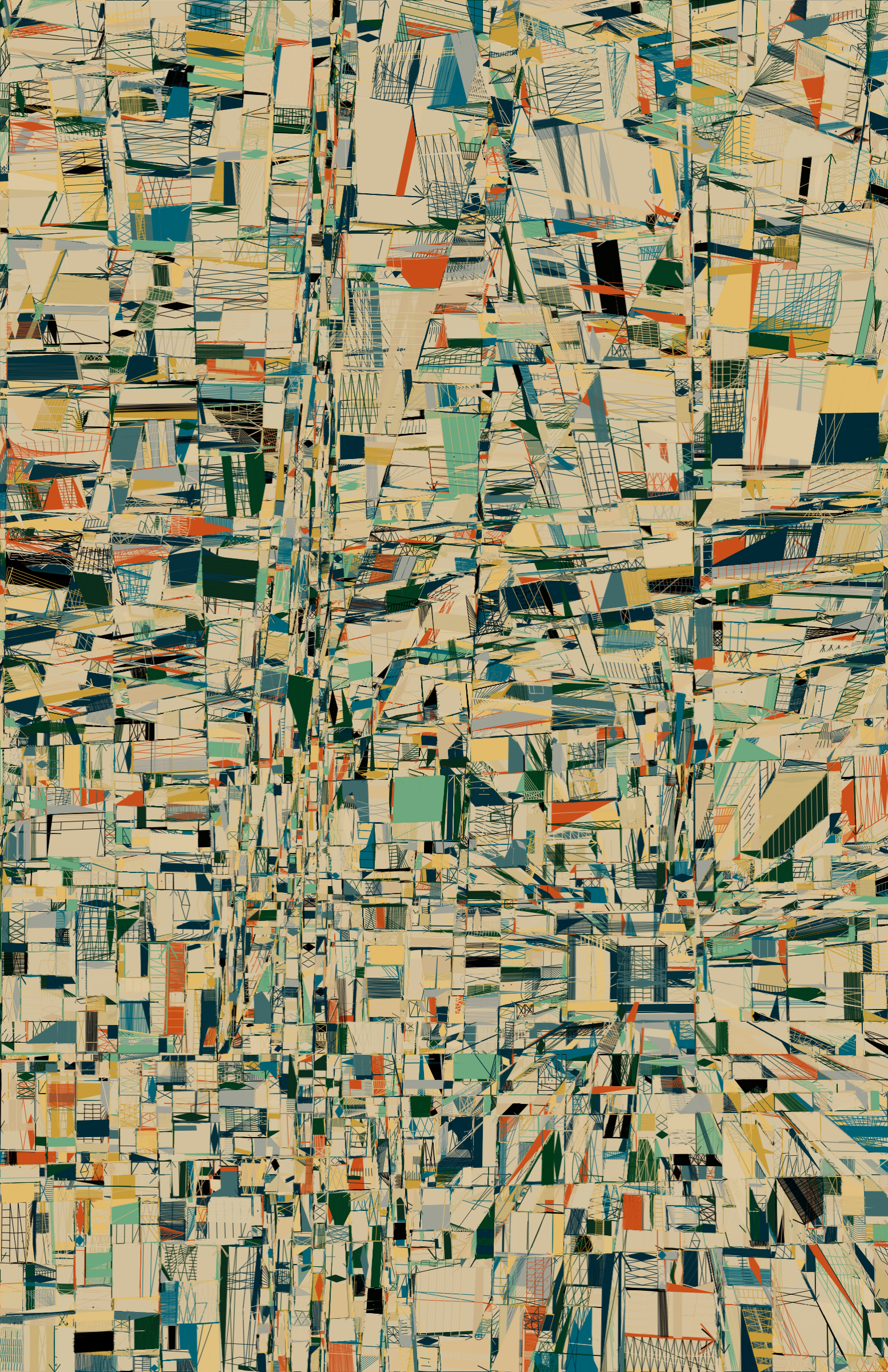 Art Blocks - Art Blocks v2 - 100 PRINT #93 - NFT # 310000093