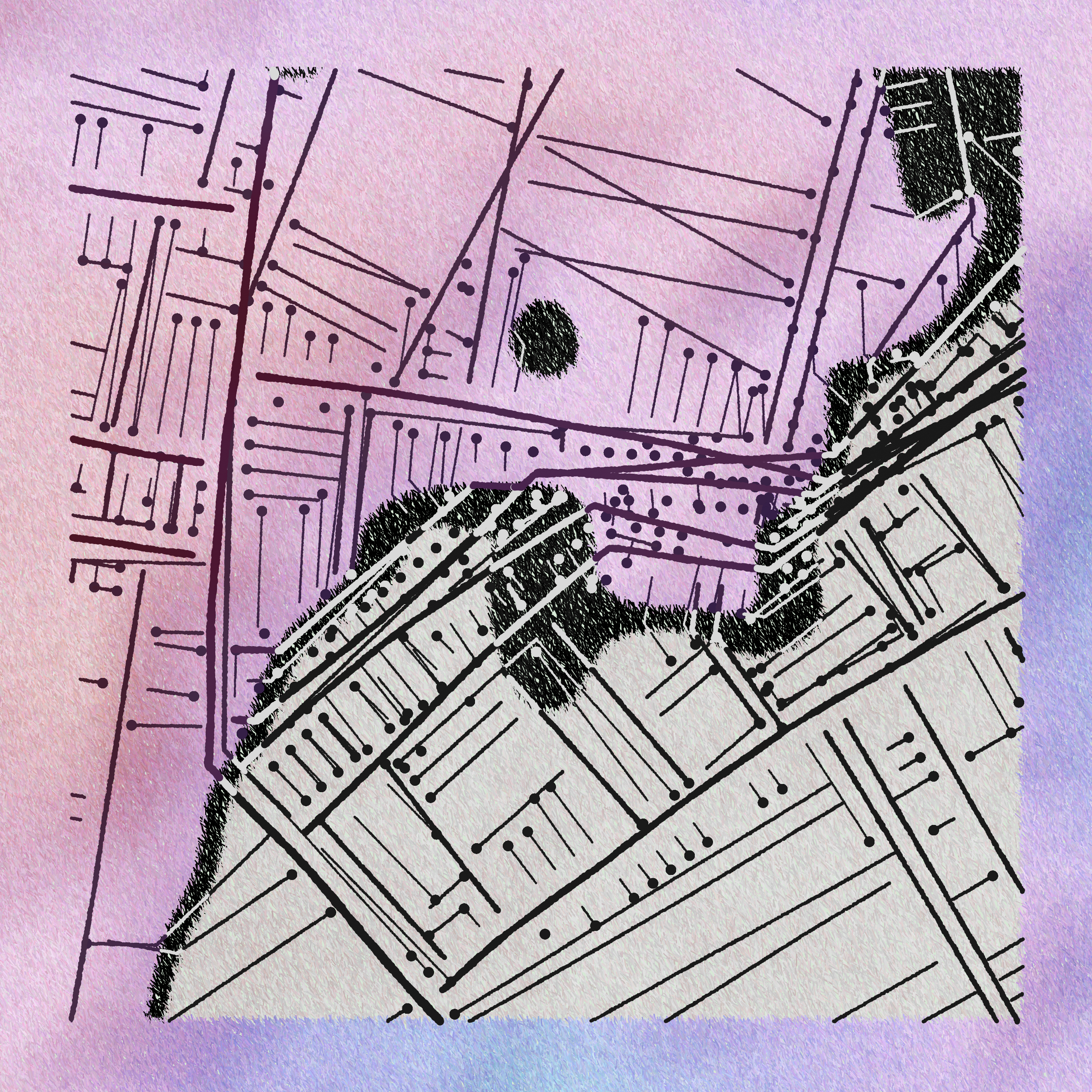 Art Blocks - Art Blocks v2 - Maps of Nothing #5 - NFT # 316000005