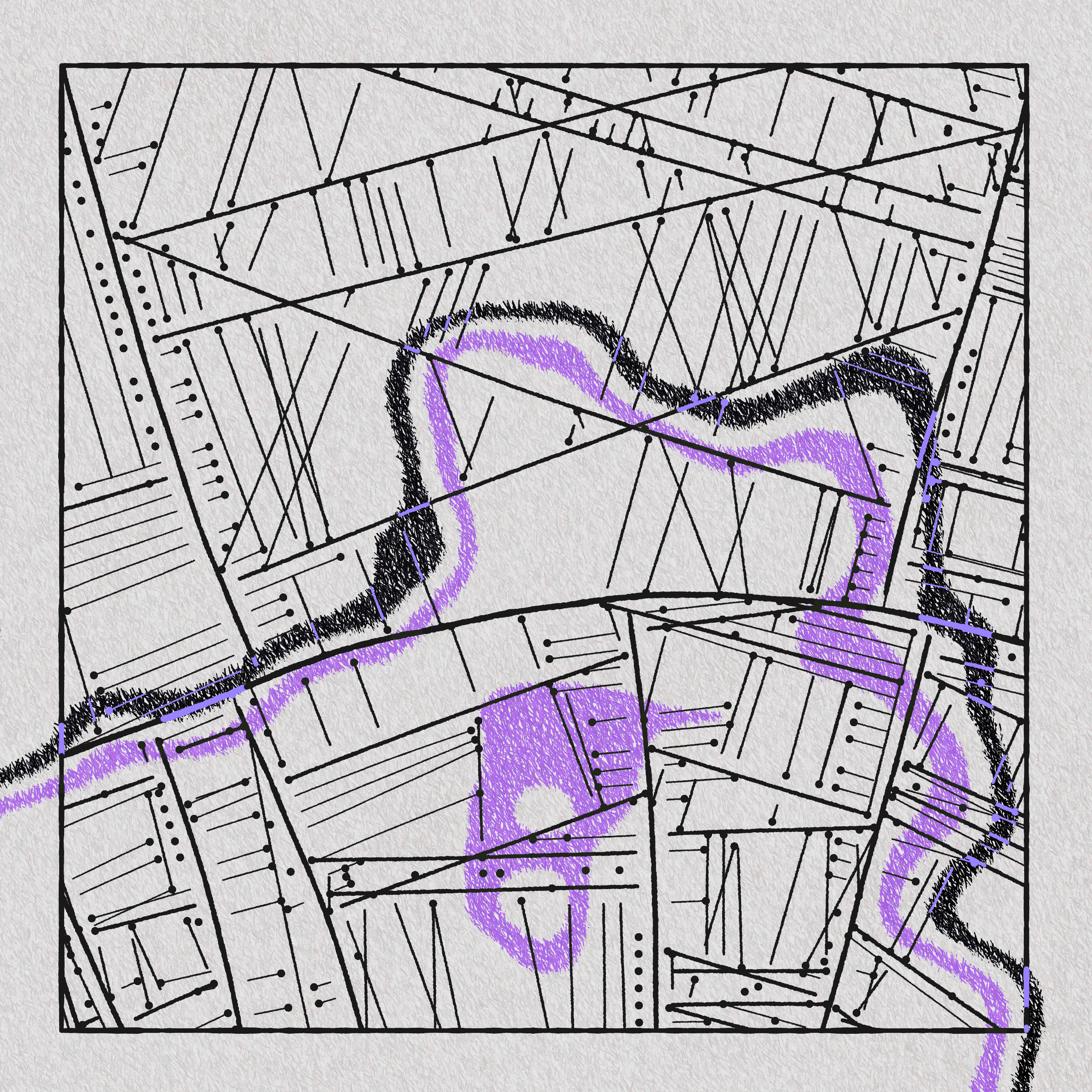 Art Blocks - Art Blocks v2 - Maps of Nothing #7 - NFT # 316000007