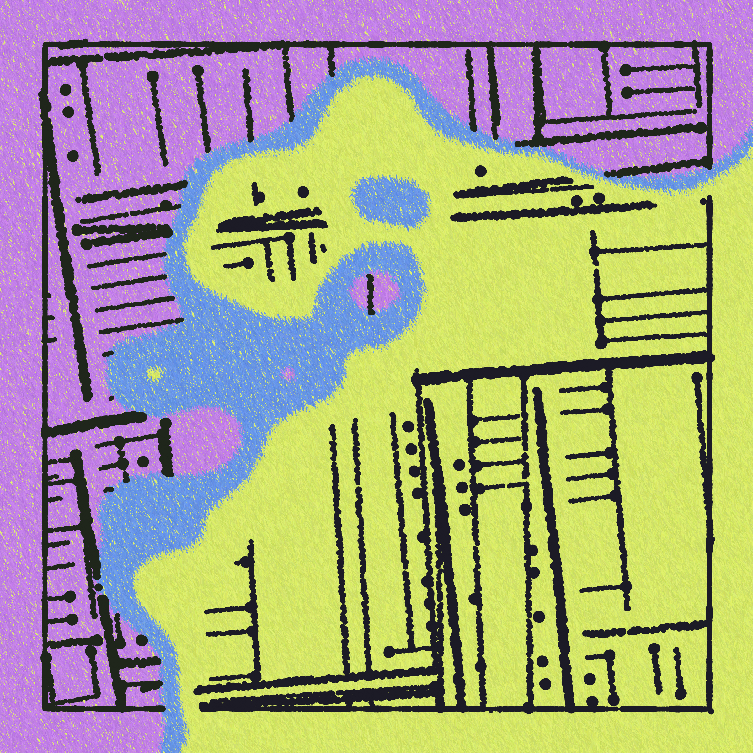 Art Blocks - Art Blocks v2 - Maps of Nothing #8 - NFT # 316000008