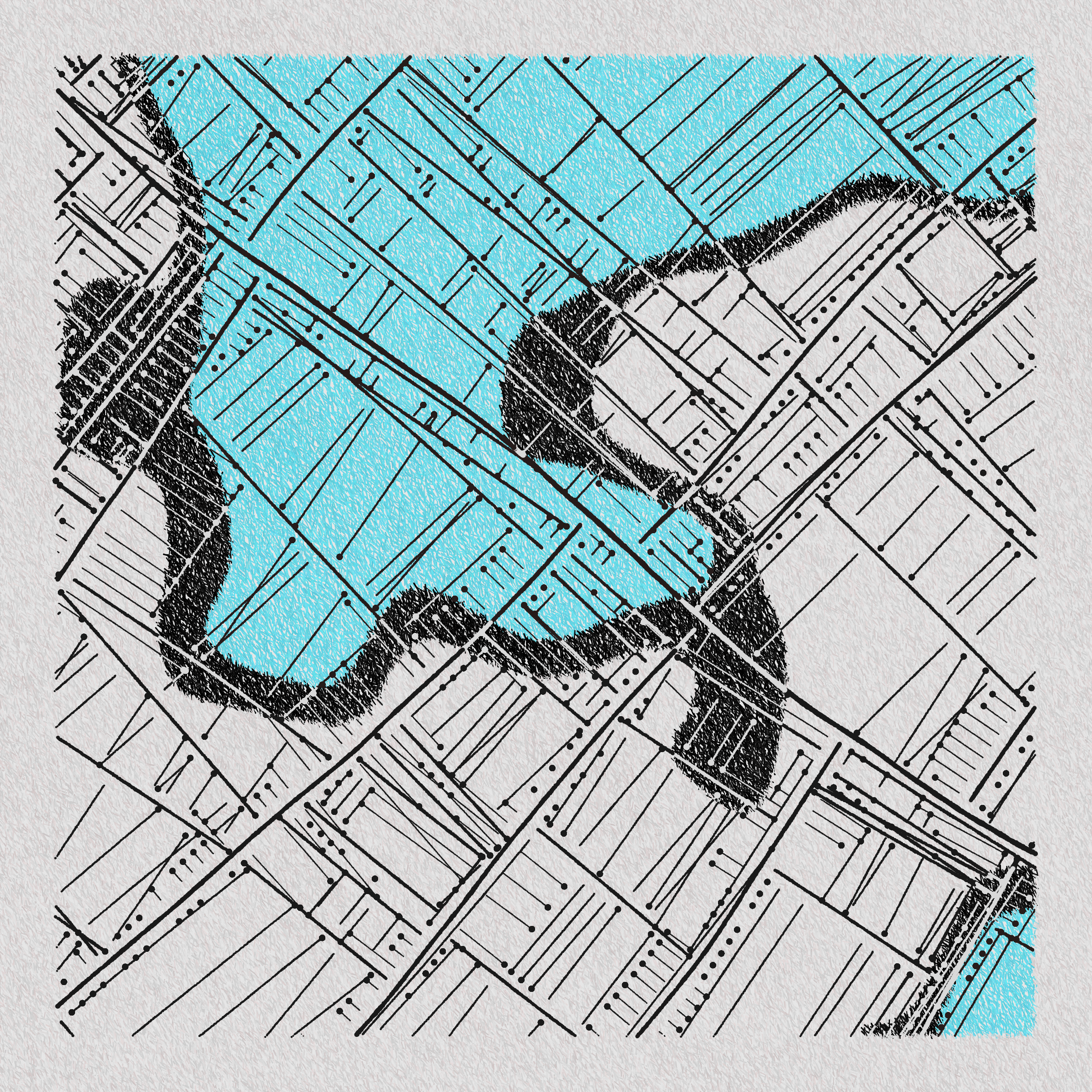 Art Blocks - Art Blocks v2 - Maps of Nothing #14 - NFT # 316000014