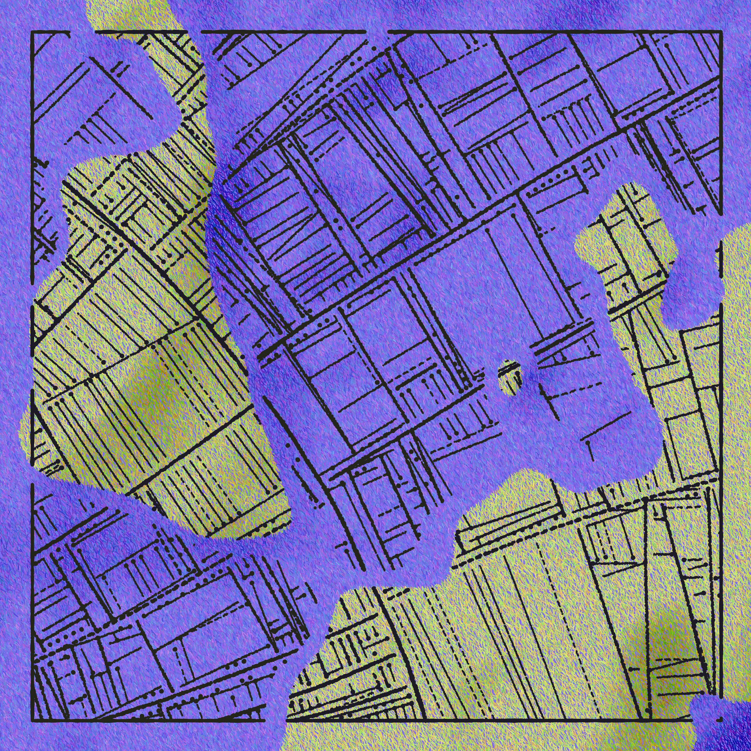 Art Blocks - Art Blocks v2 - Maps of Nothing #19 - NFT # 316000019