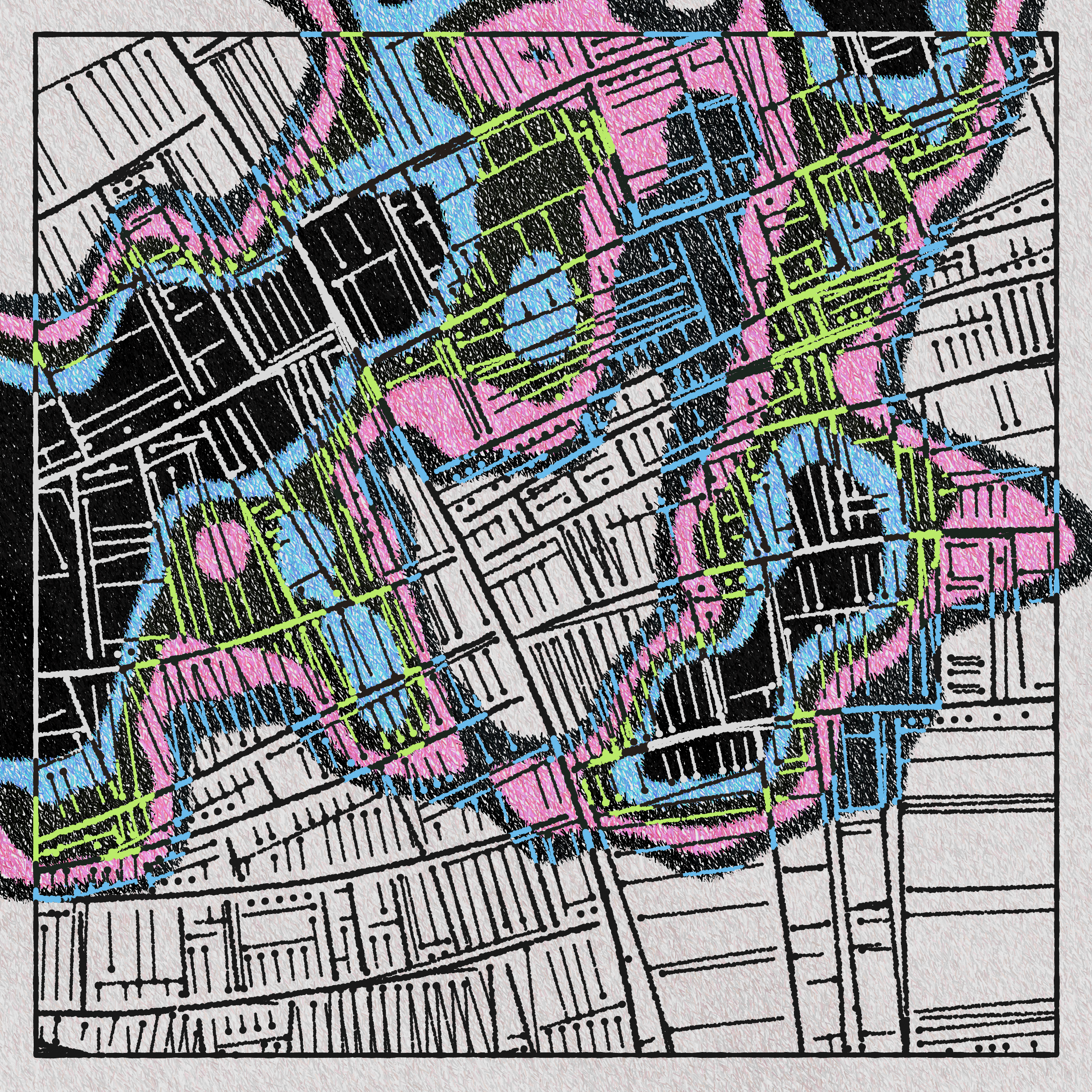 Art Blocks - Art Blocks v2 - Maps of Nothing #21 - NFT # 316000021