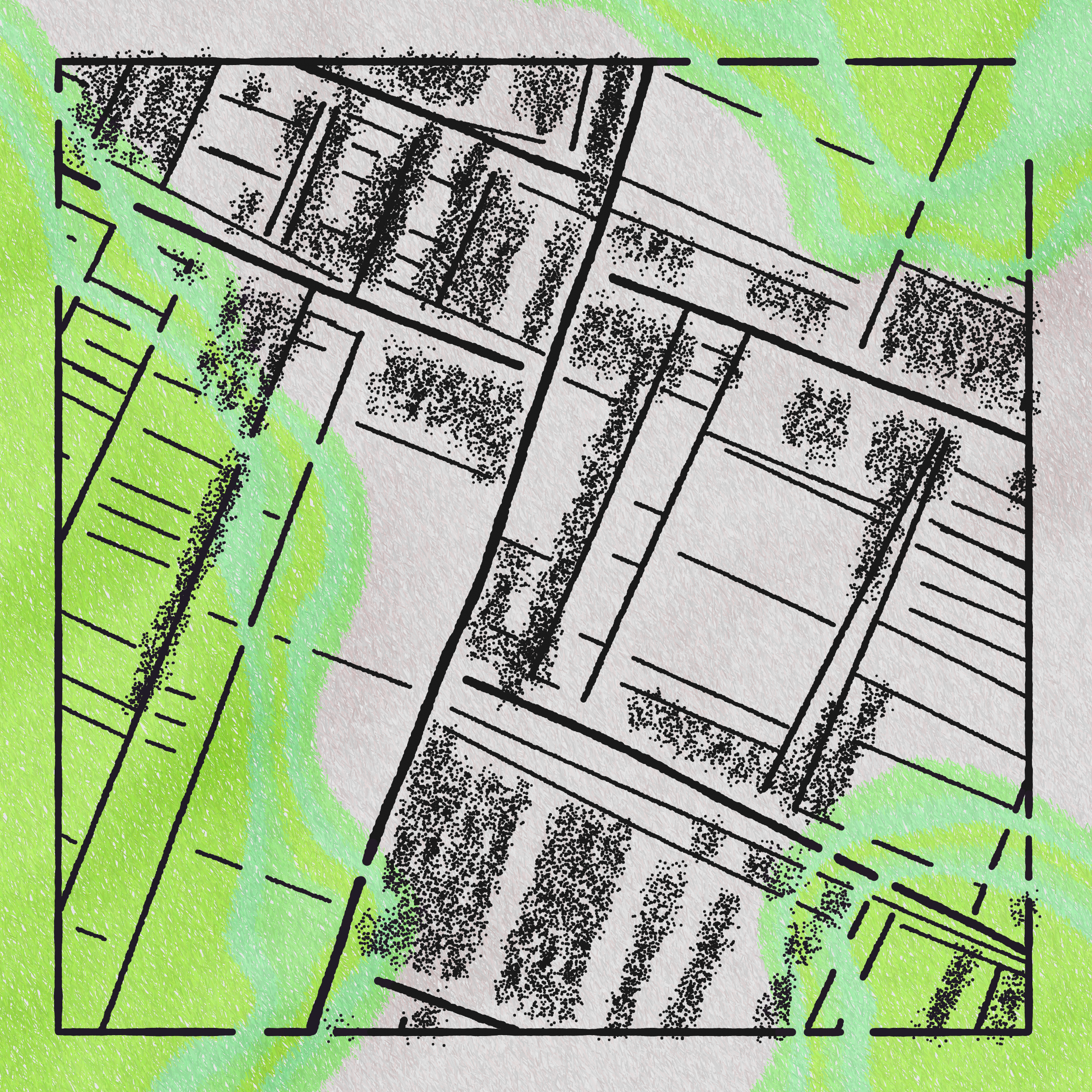 Art Blocks - Art Blocks v2 - Maps of Nothing #22 - NFT # 316000022