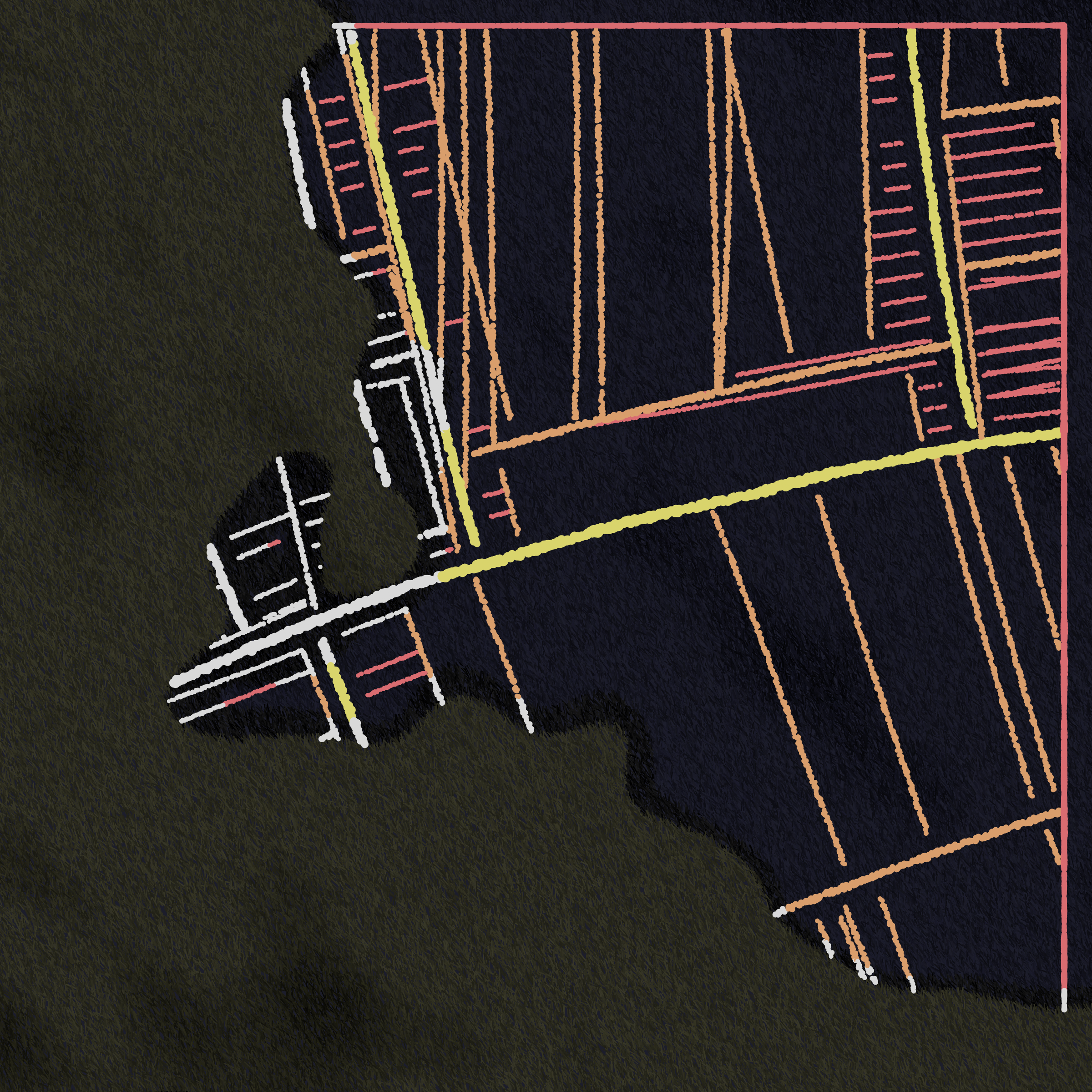 Art Blocks - Art Blocks v2 - Maps of Nothing #28 - NFT # 316000028