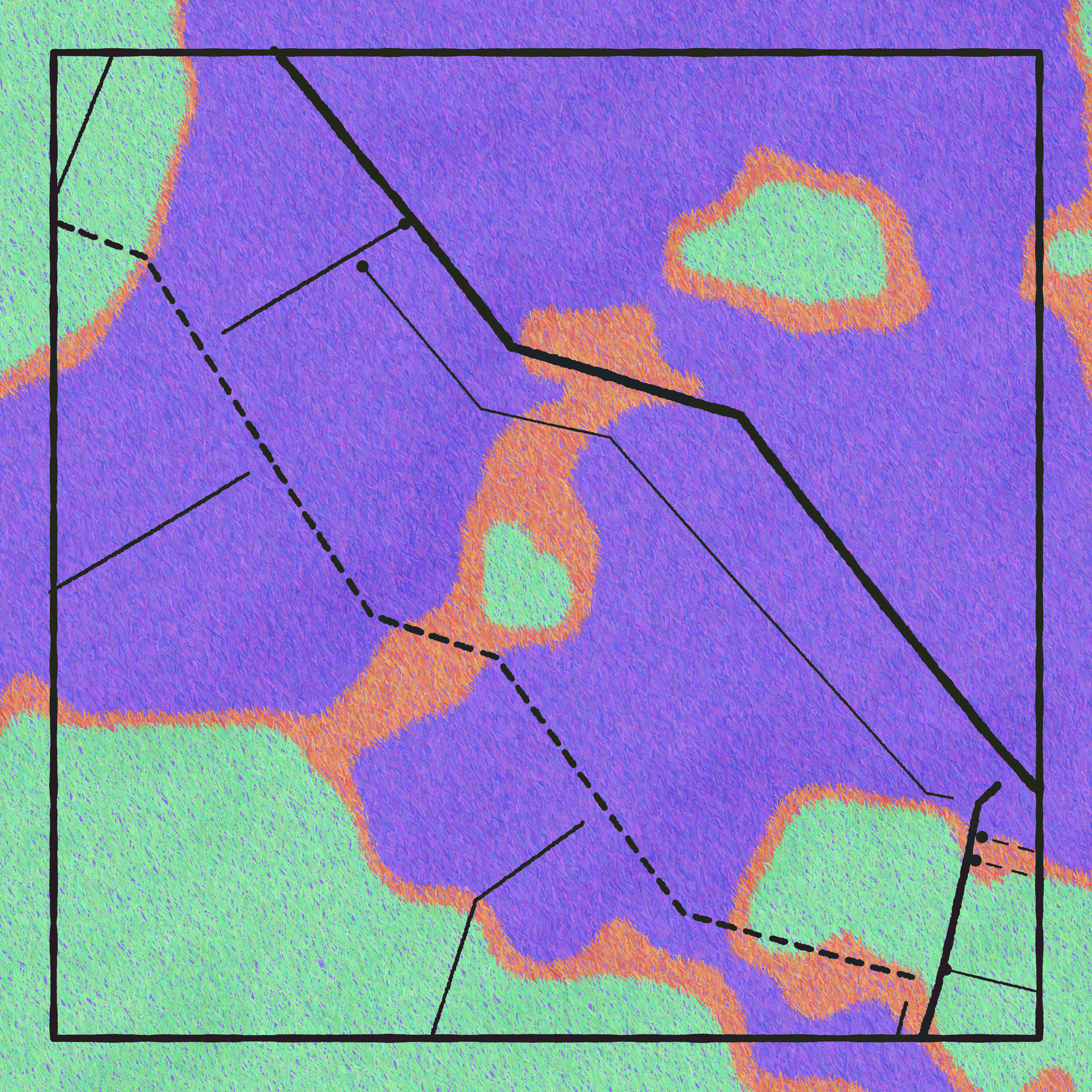 Art Blocks - Art Blocks v2 - Maps of Nothing #32 - NFT # 316000032