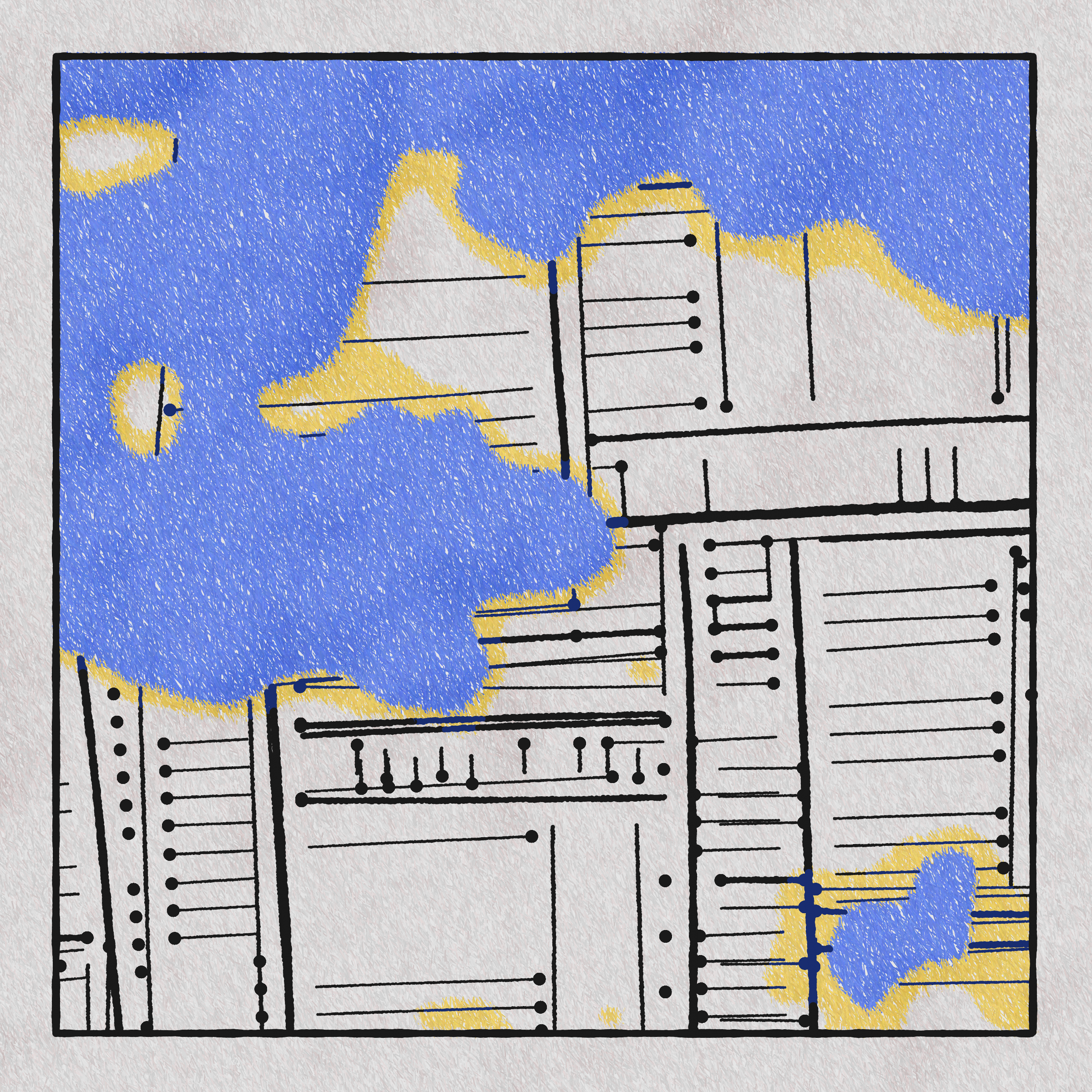 Art Blocks - Art Blocks v2 - Maps of Nothing #33 - NFT # 316000033