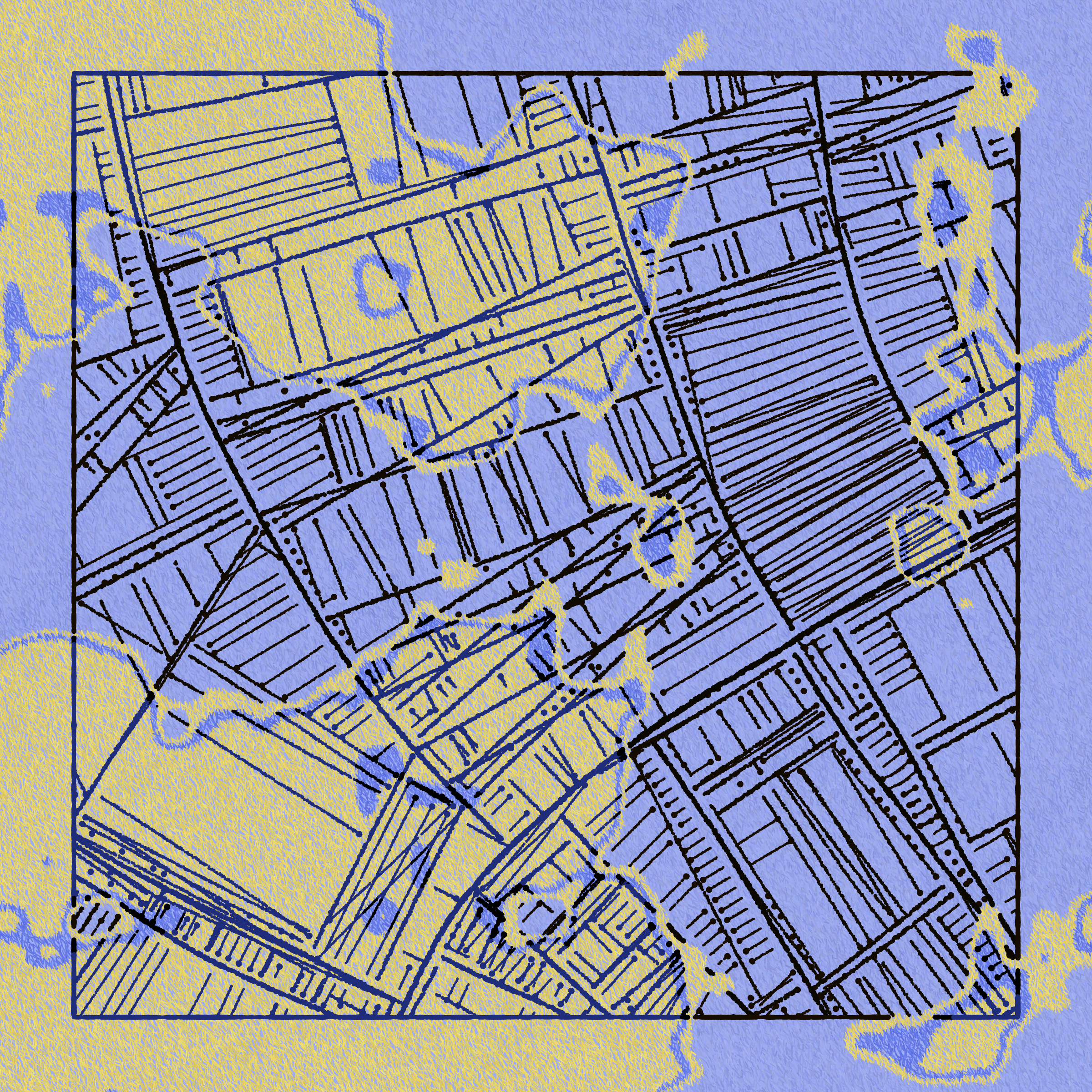 Art Blocks - Art Blocks v2 - Maps of Nothing #34 - NFT # 316000034