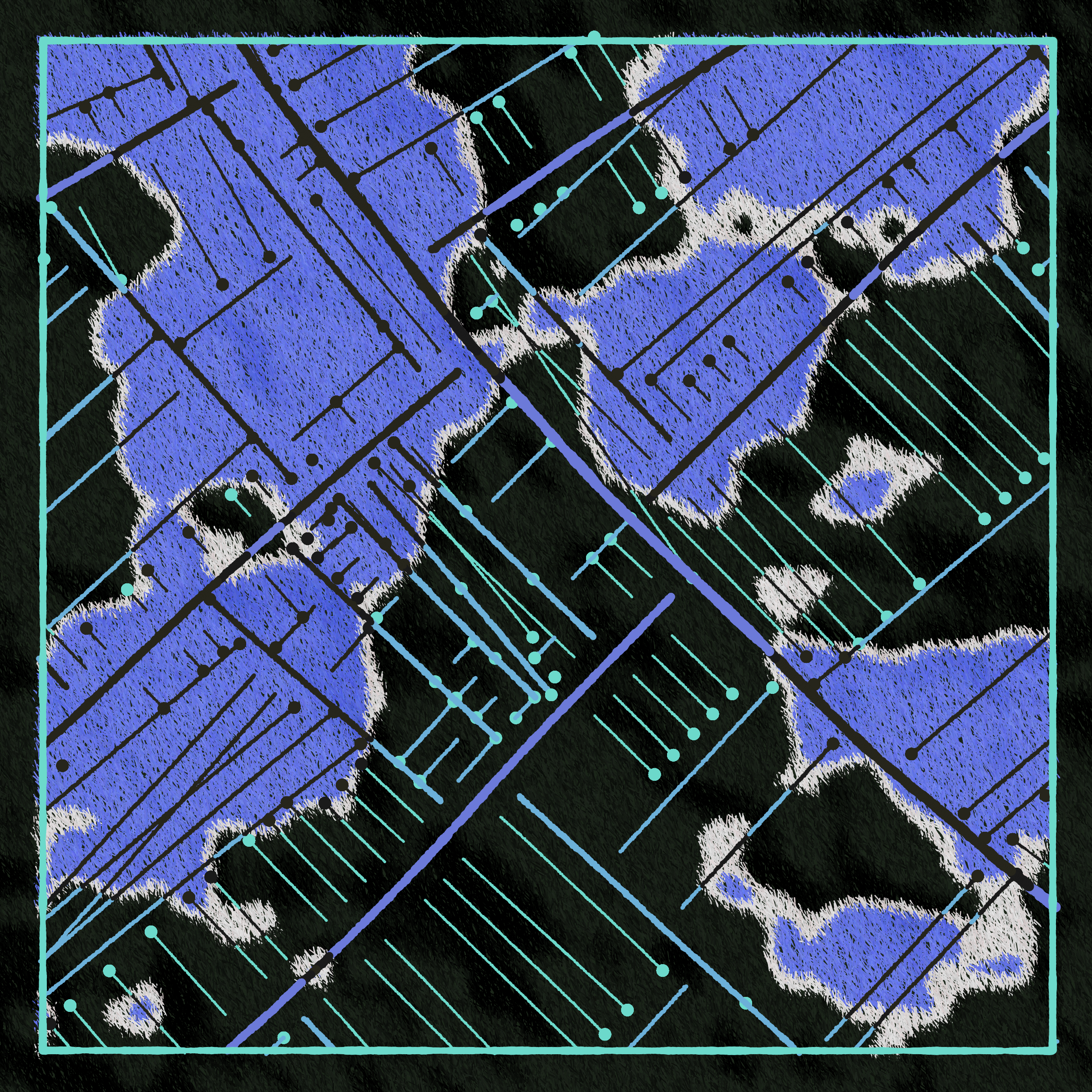 Art Blocks - Art Blocks v2 - Maps of Nothing #35 - NFT # 316000035