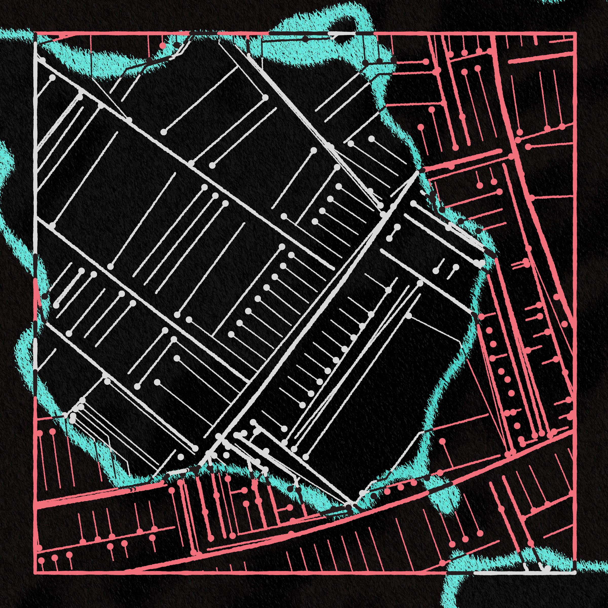 Art Blocks - Art Blocks v2 - Maps of Nothing #36 - NFT # 316000036
