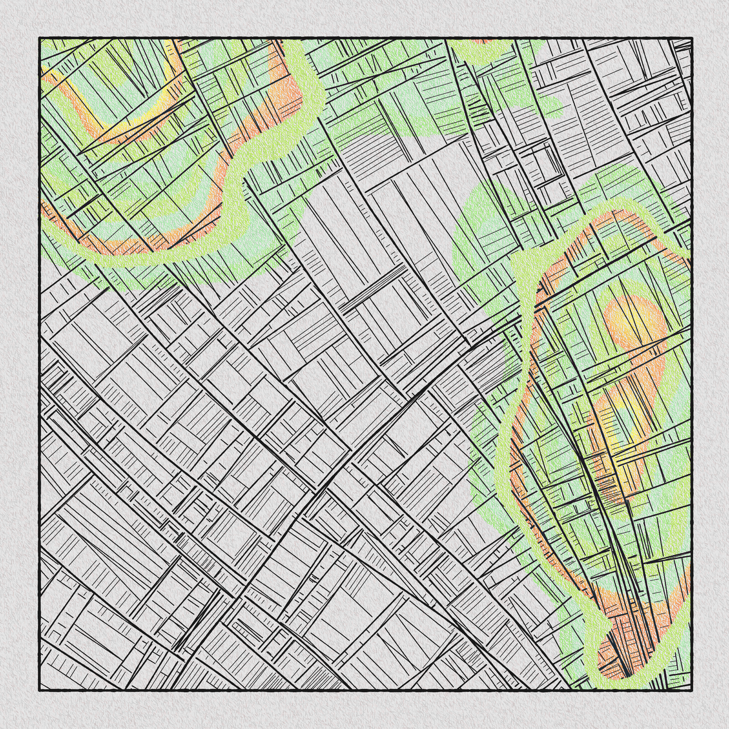 Art Blocks - Art Blocks v2 - Maps of Nothing #40 - NFT # 316000040