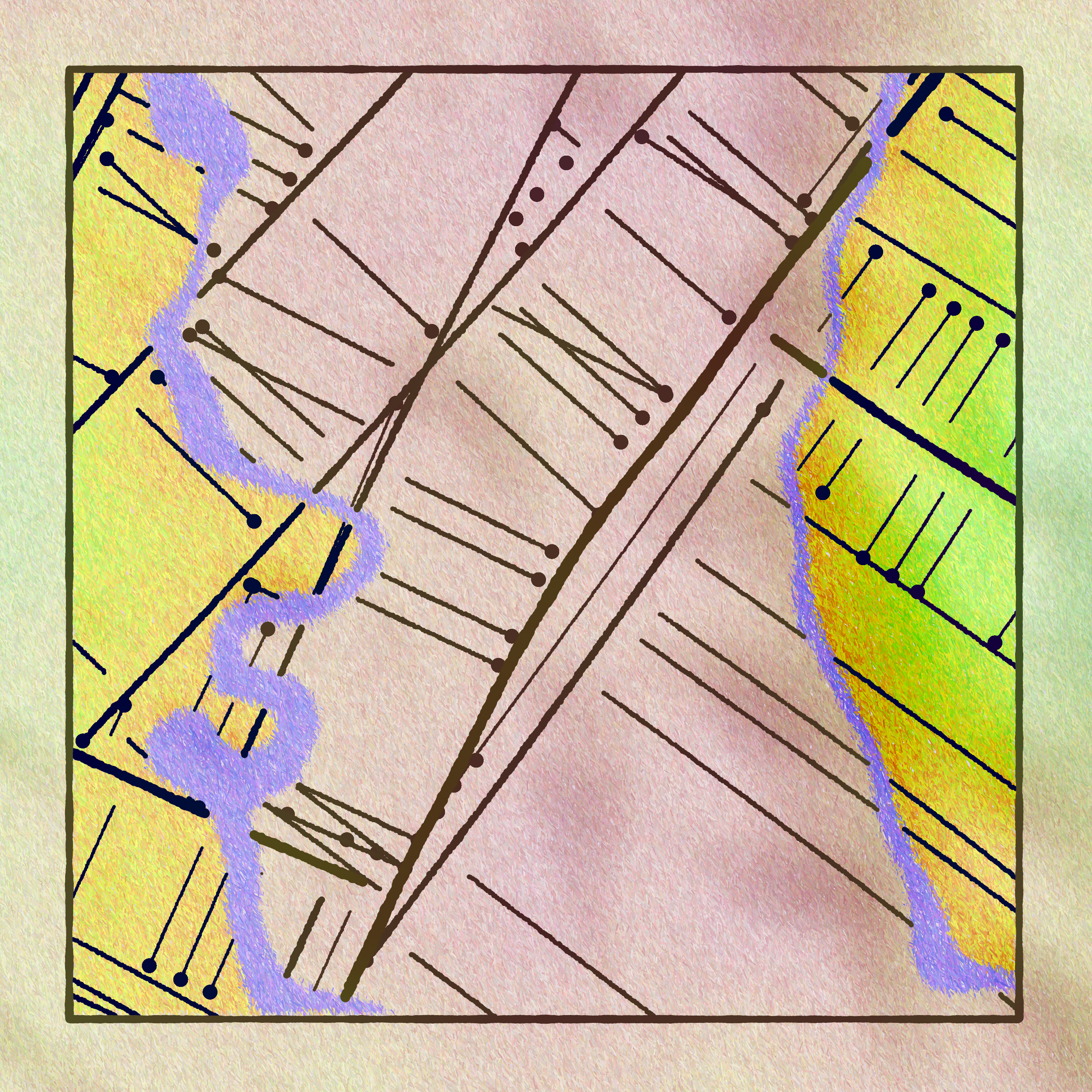 Art Blocks - Art Blocks v2 - Maps of Nothing #42 - NFT # 316000042