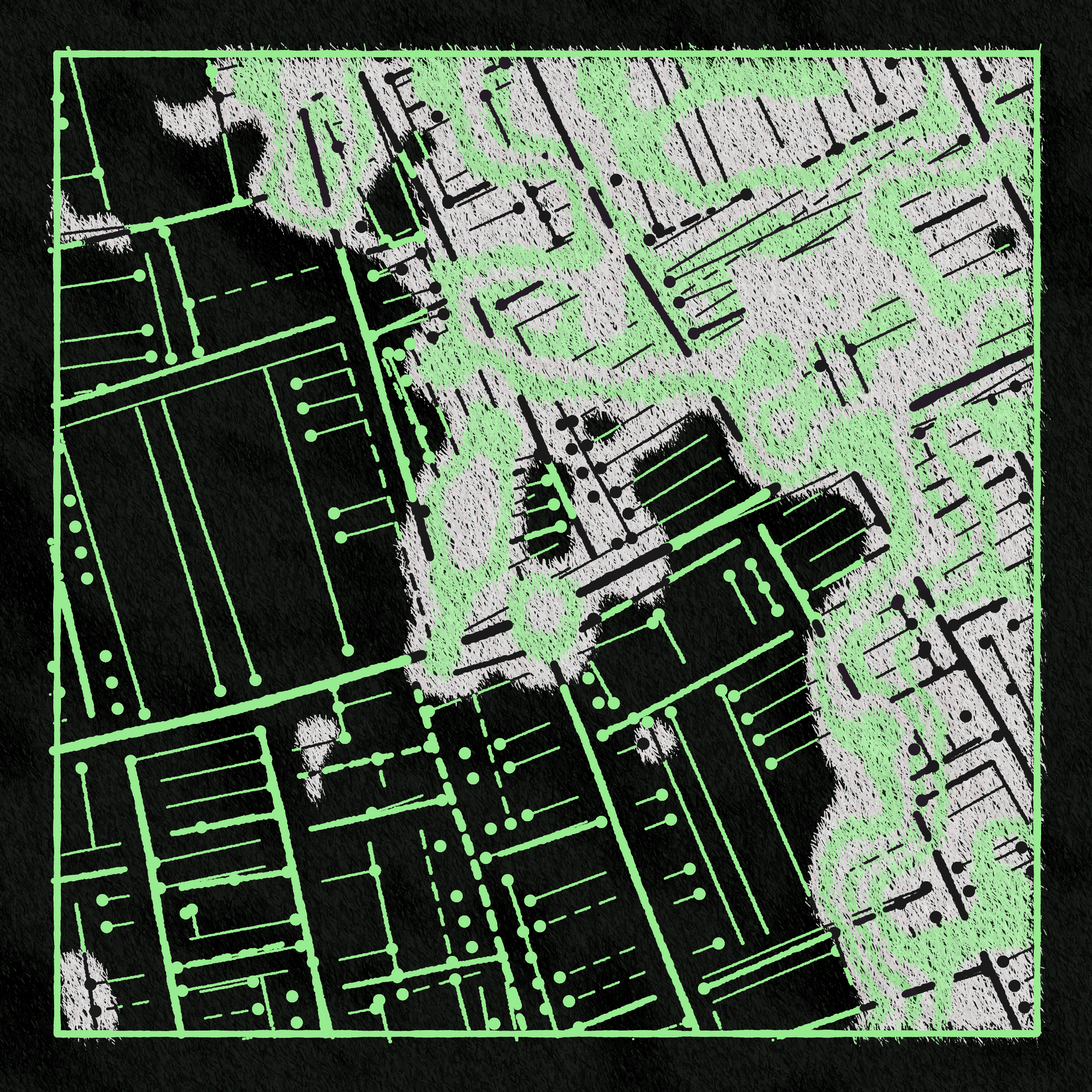 Art Blocks - Art Blocks v2 - Maps of Nothing #47 - NFT # 316000047