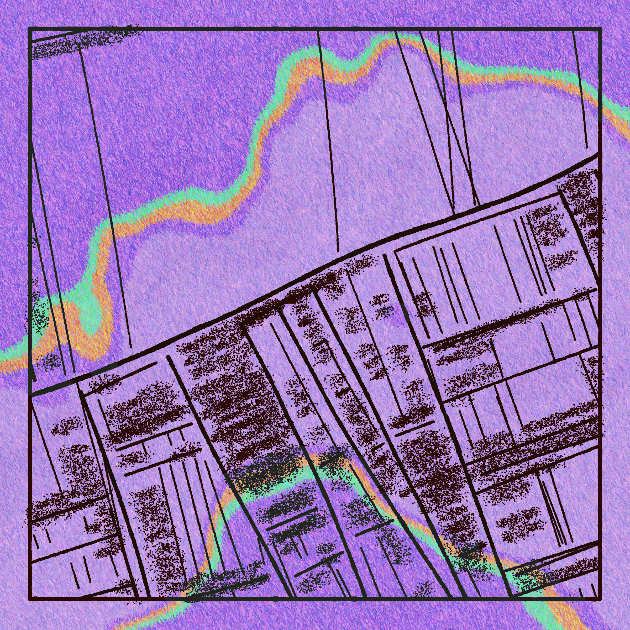 Art Blocks - Art Blocks v2 - Maps of Nothing #53 - NFT # 316000053