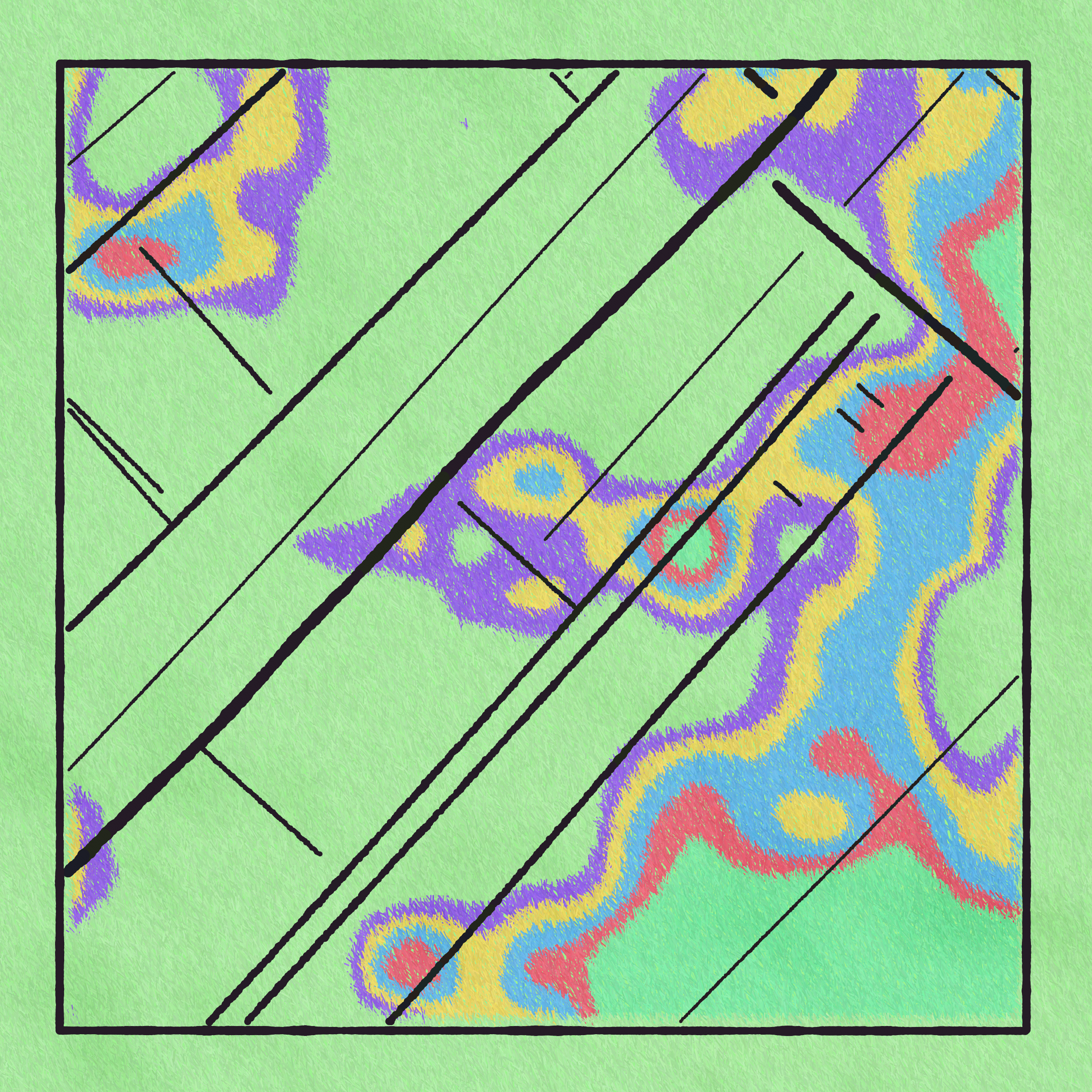 Art Blocks - Art Blocks v2 - Maps of Nothing #58 - NFT # 316000058