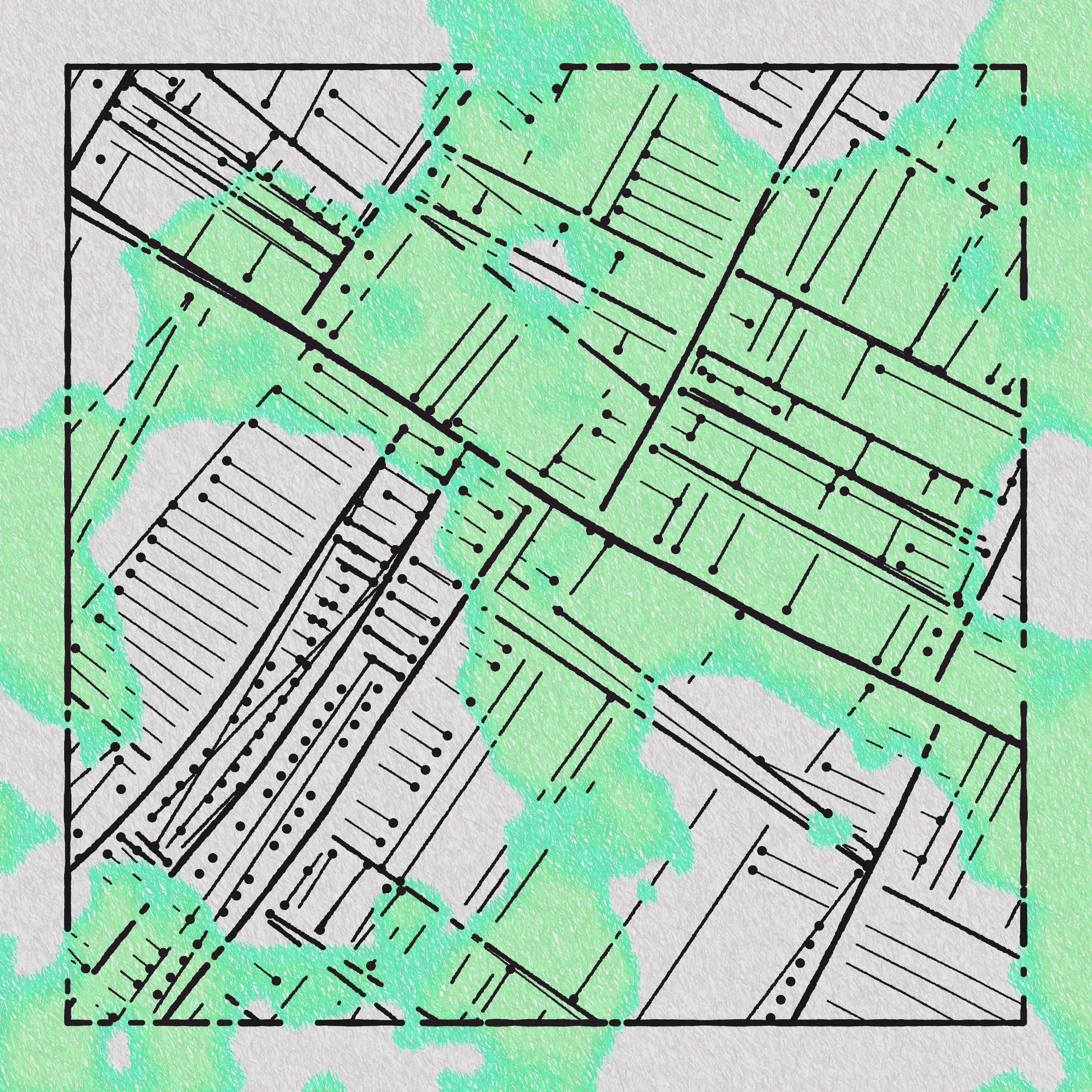 Art Blocks - Art Blocks v2 - Maps of Nothing #65 - NFT # 316000065
