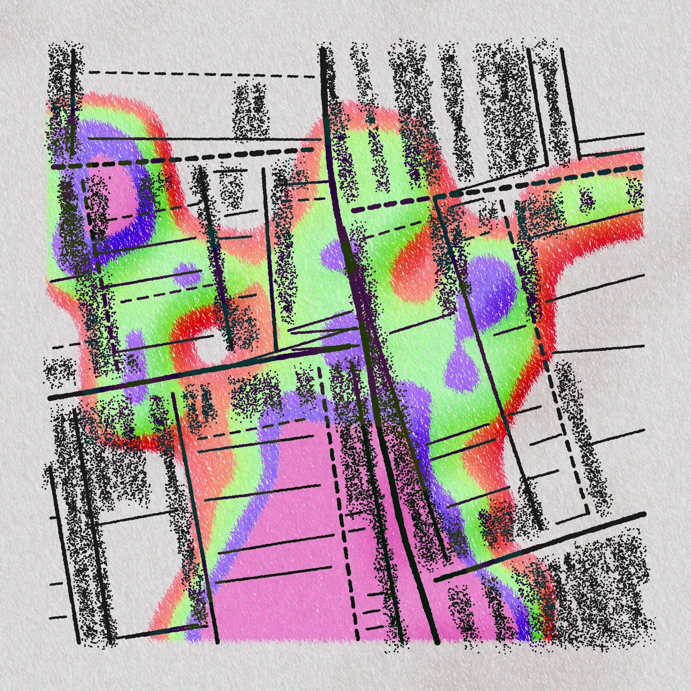 Art Blocks - Art Blocks v2 - Maps of Nothing #68 - NFT # 316000068