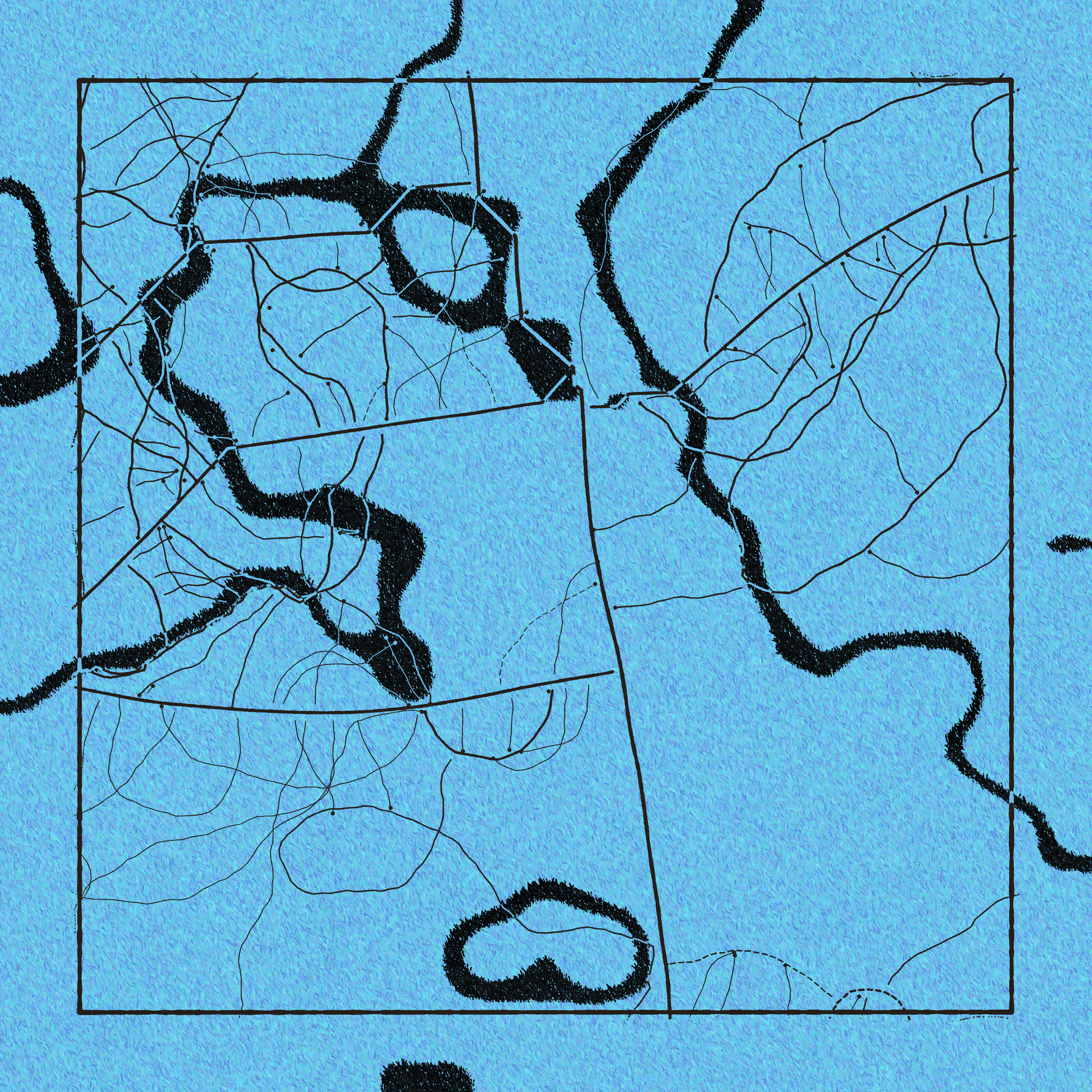 Art Blocks - Art Blocks v2 - Maps of Nothing #70 - NFT # 316000070
