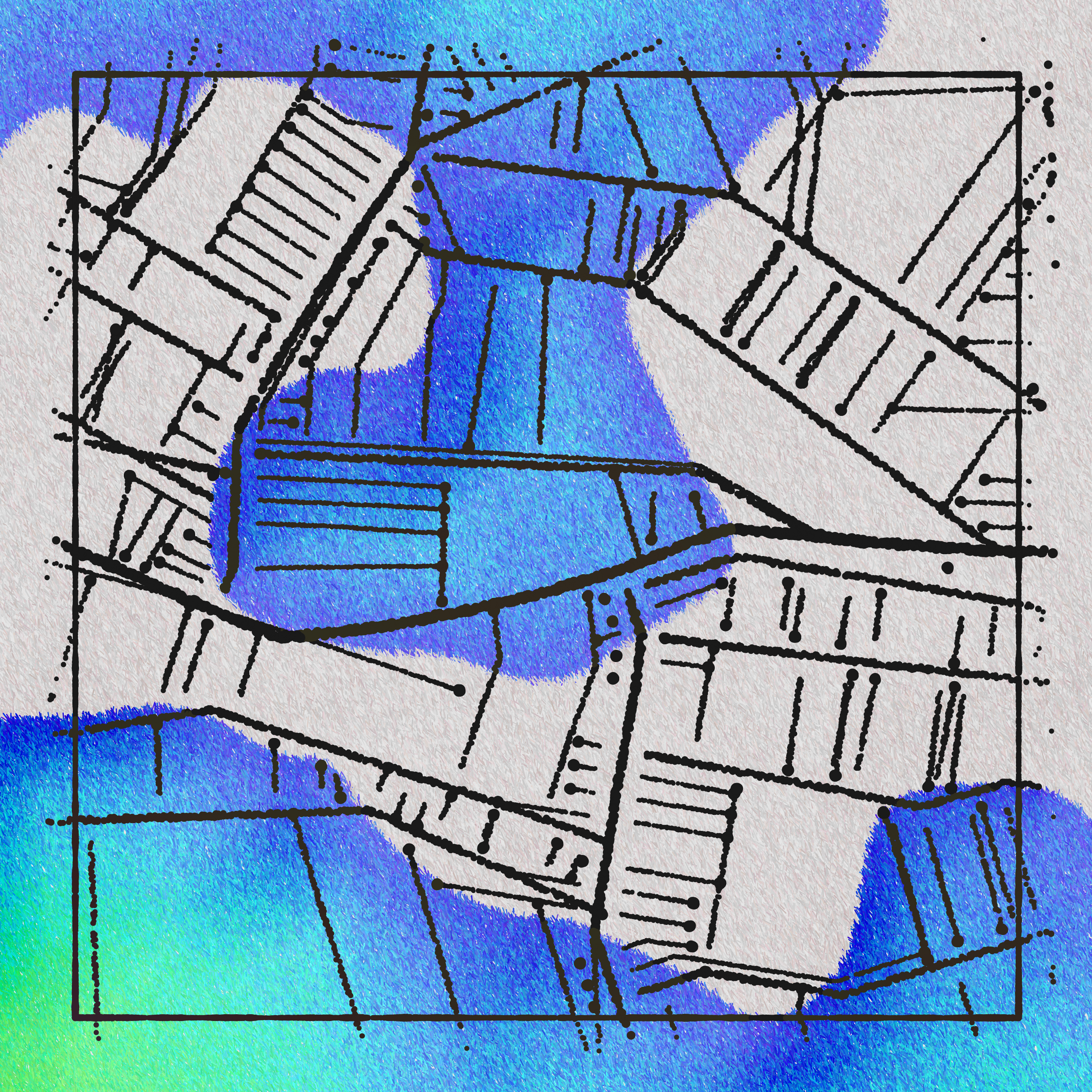 Art Blocks - Art Blocks v2 - Maps of Nothing #71 - NFT # 316000071