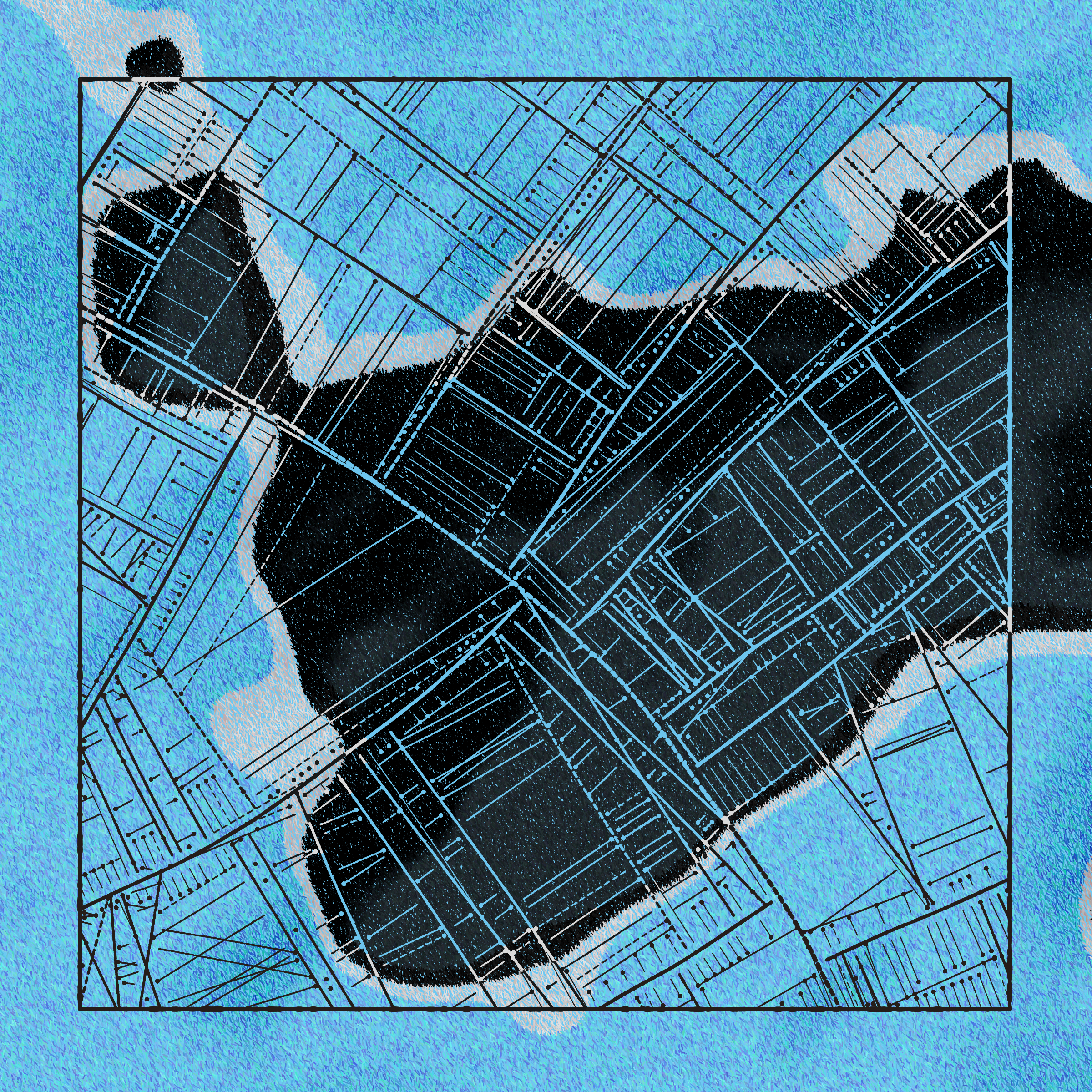 Art Blocks - Art Blocks v2 - Maps of Nothing #77 - NFT # 316000077