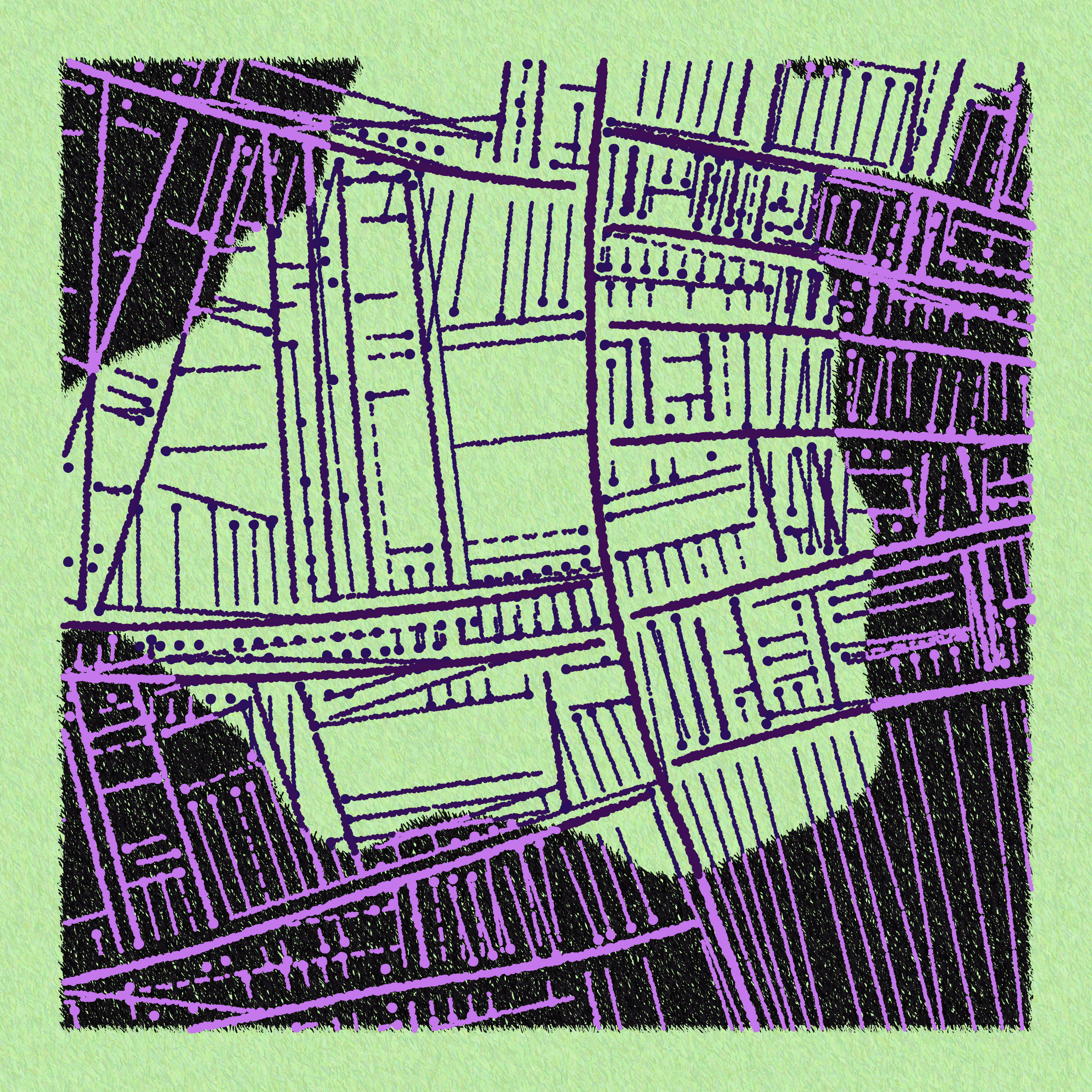 Art Blocks - Art Blocks v2 - Maps of Nothing #78 - NFT # 316000078