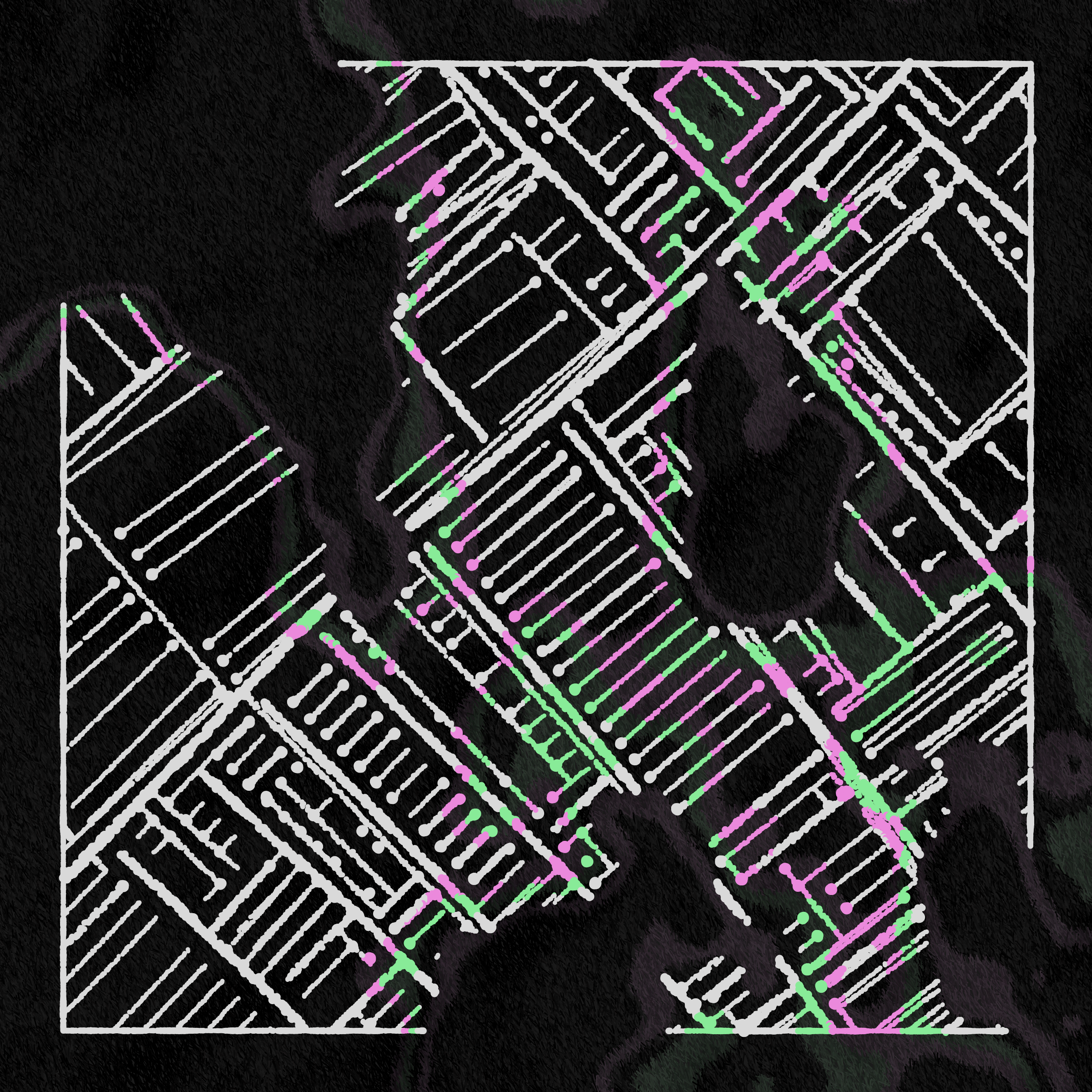 Art Blocks - Art Blocks v2 - Maps of Nothing #80 - NFT # 316000080