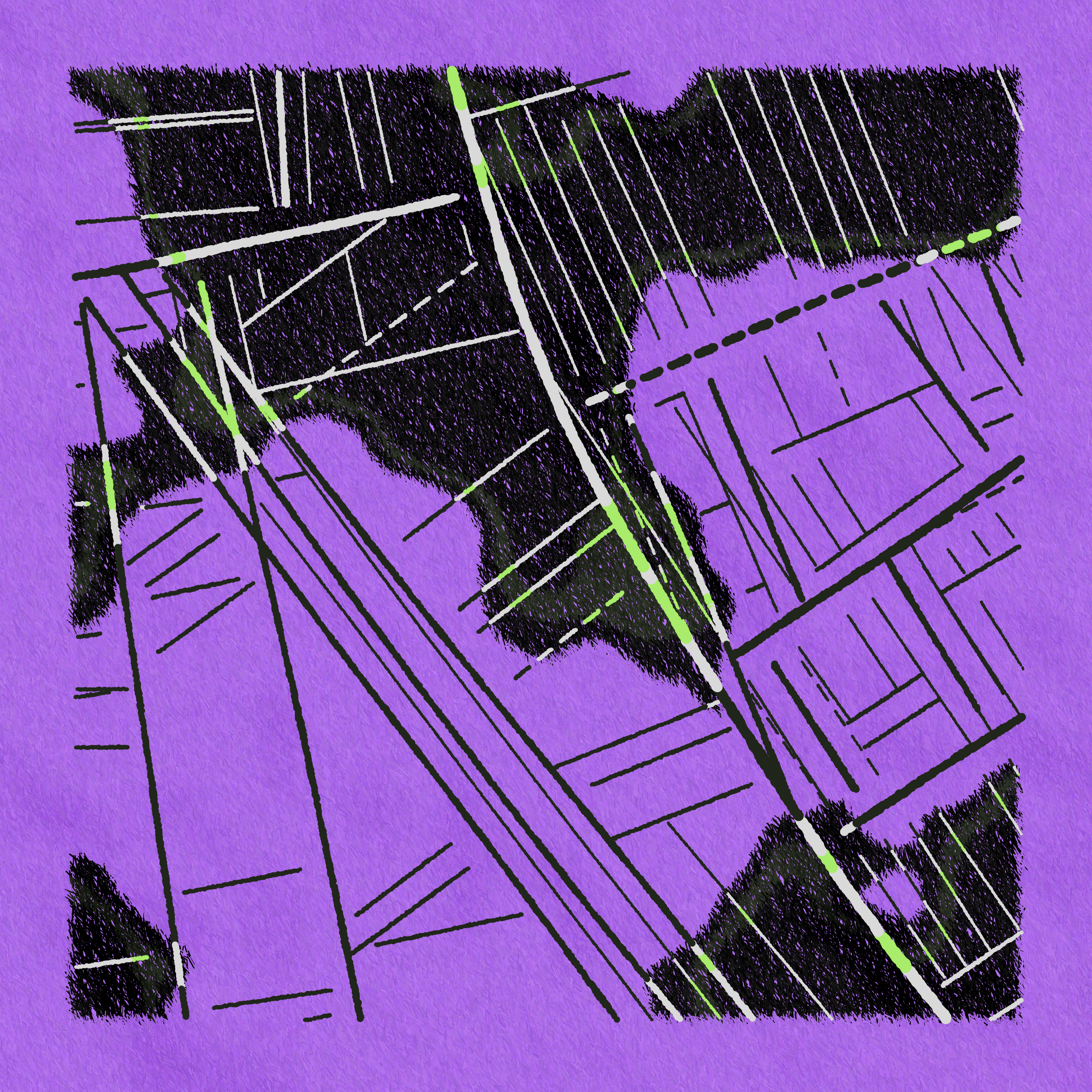 Art Blocks - Art Blocks v2 - Maps of Nothing #83 - NFT # 316000083