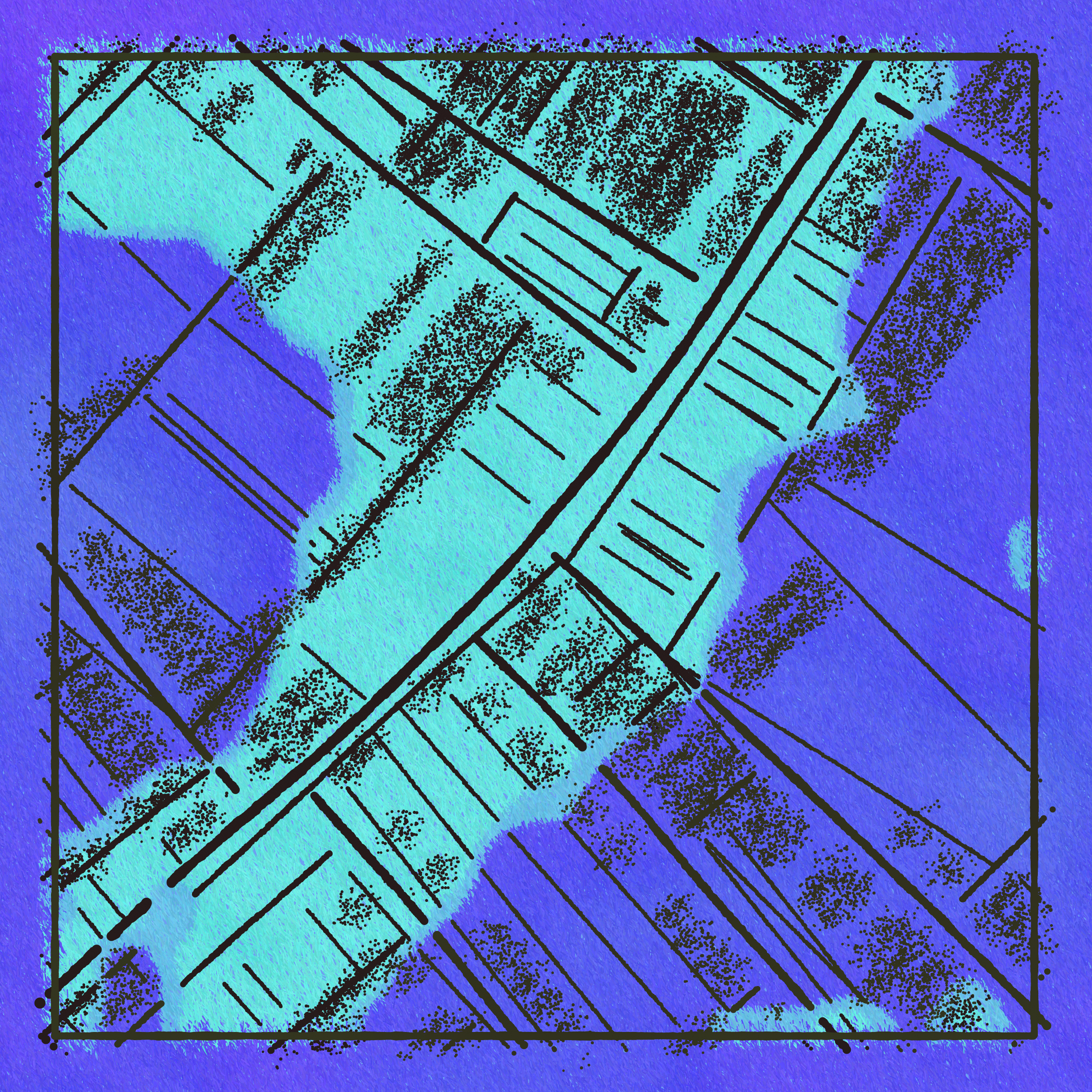 Art Blocks - Art Blocks v2 - Maps of Nothing #87 - NFT # 316000087