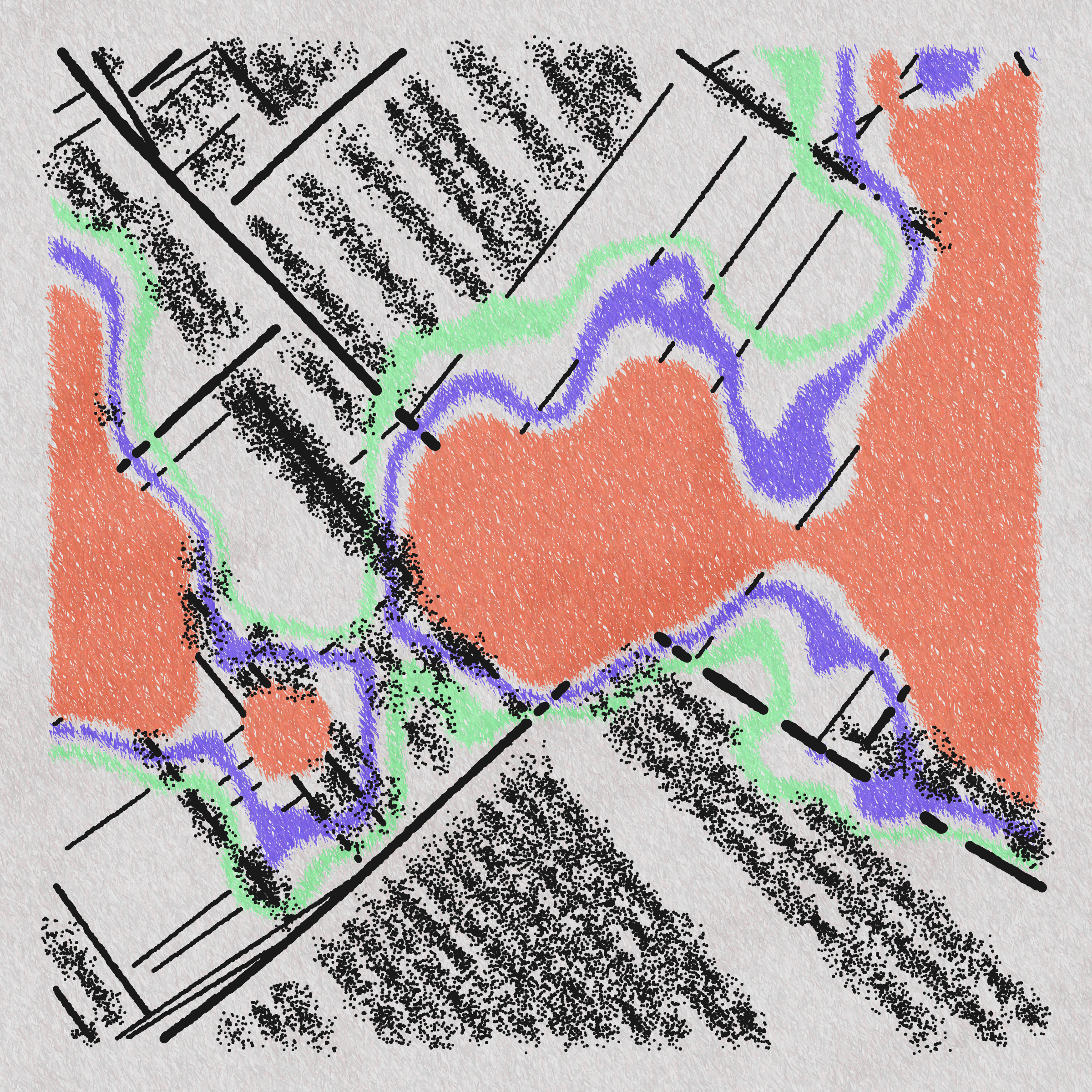 Art Blocks - Art Blocks v2 - Maps of Nothing #88 - NFT # 316000088